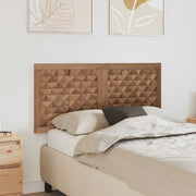vidaXL Hoofdbord Wandgemonteerd Naturel 120 cm Massief Teakhout