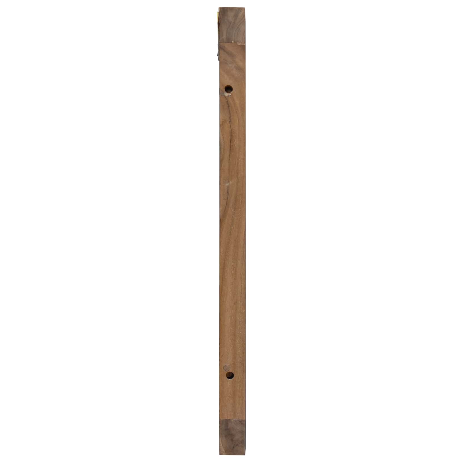 vidaXL Hoofdbord Wandgemonteerd Naturel 100 cm Massief Teakhout