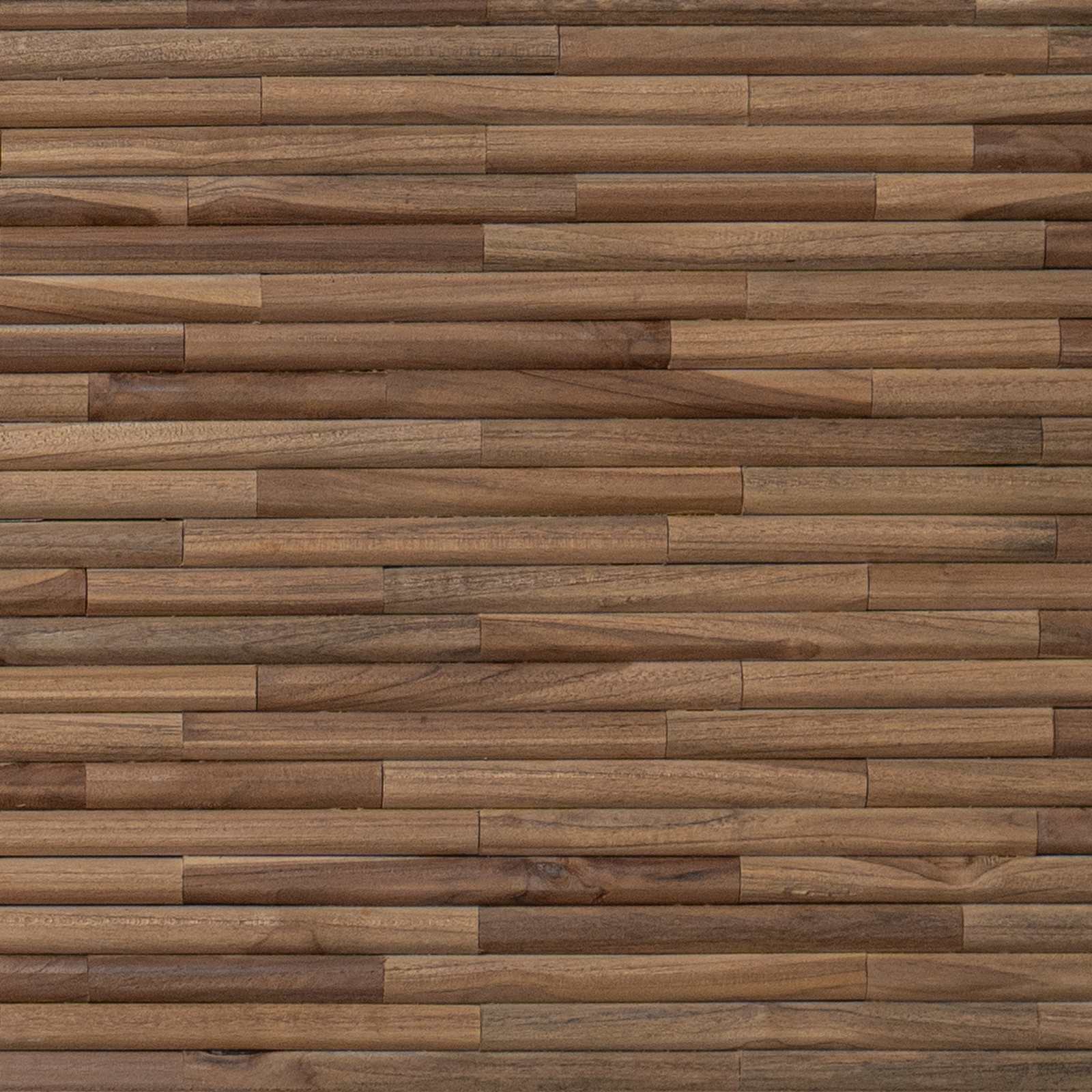 vidaXL Hoofdbord Wandgemonteerd Naturel 100 cm Massief Teakhout
