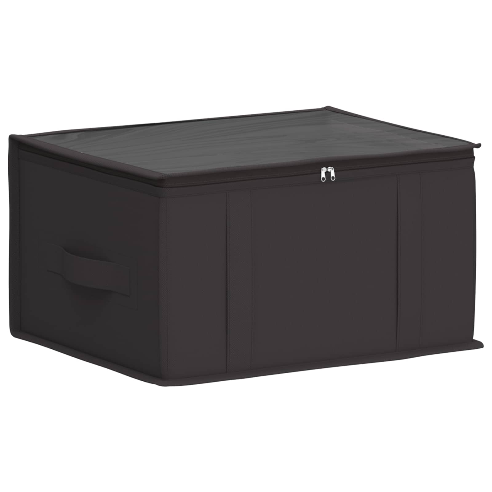 vidaXL Opbergdoos met transparant bovenvenster 6 stuks grijs