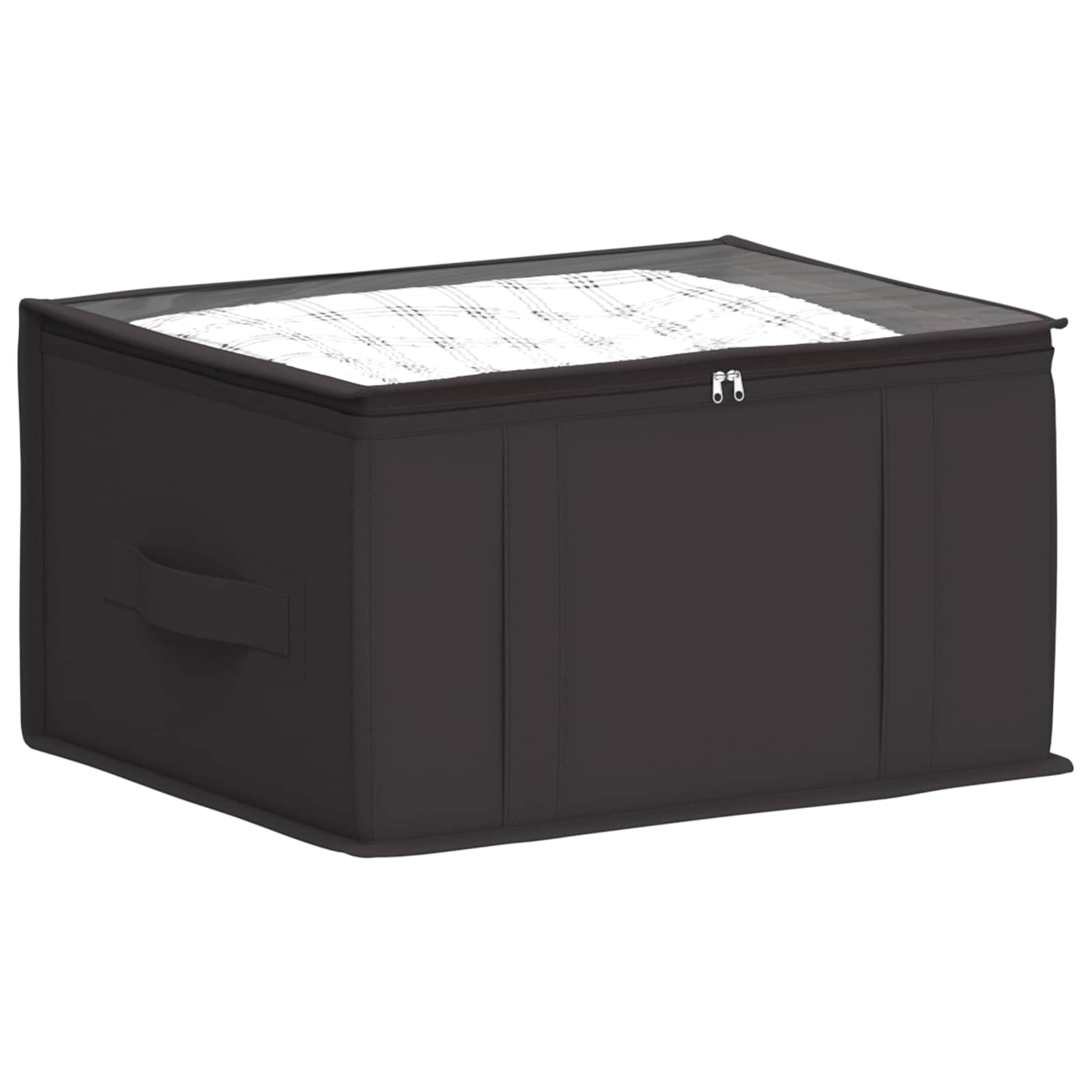 vidaXL Opbergdoos met transparant bovenvenster 6 stuks grijs