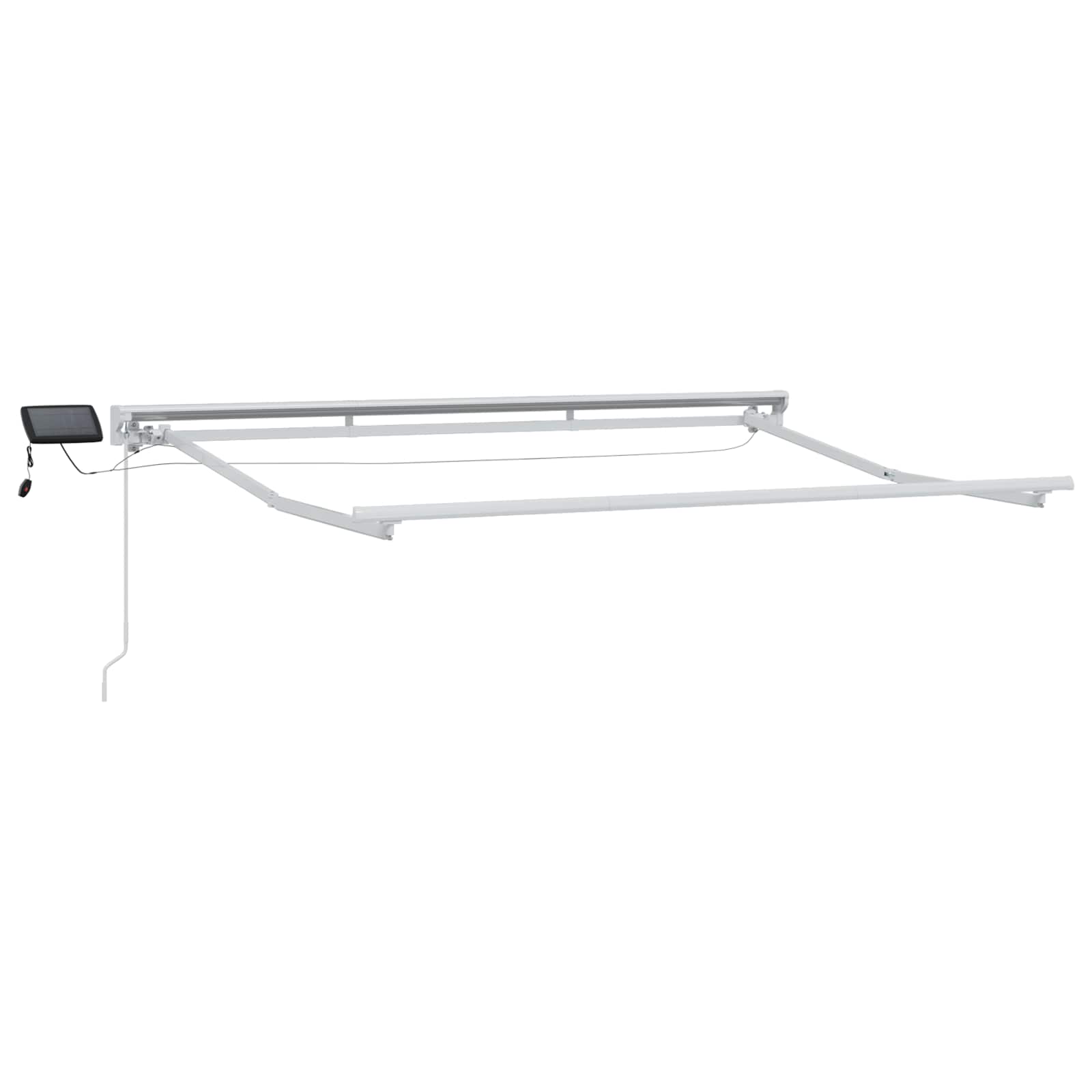 vidaXL Handmatige Luifelhouder met LED's Antraciet 3 x 2,5 m Aluminium