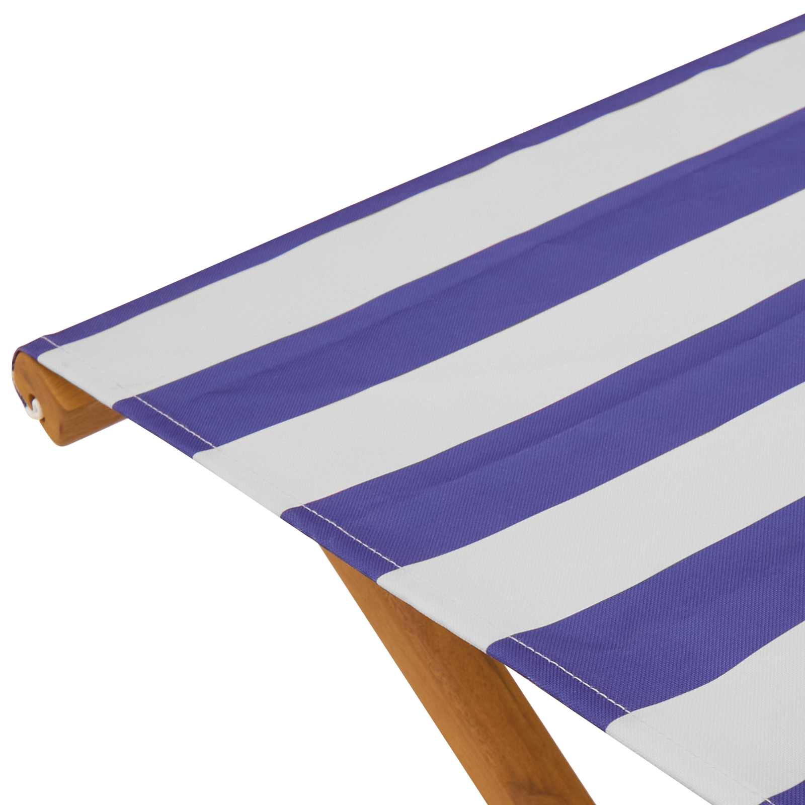 vidaXL Ligstoel 2 pcs massief eucalyptushout Blauw en Wit