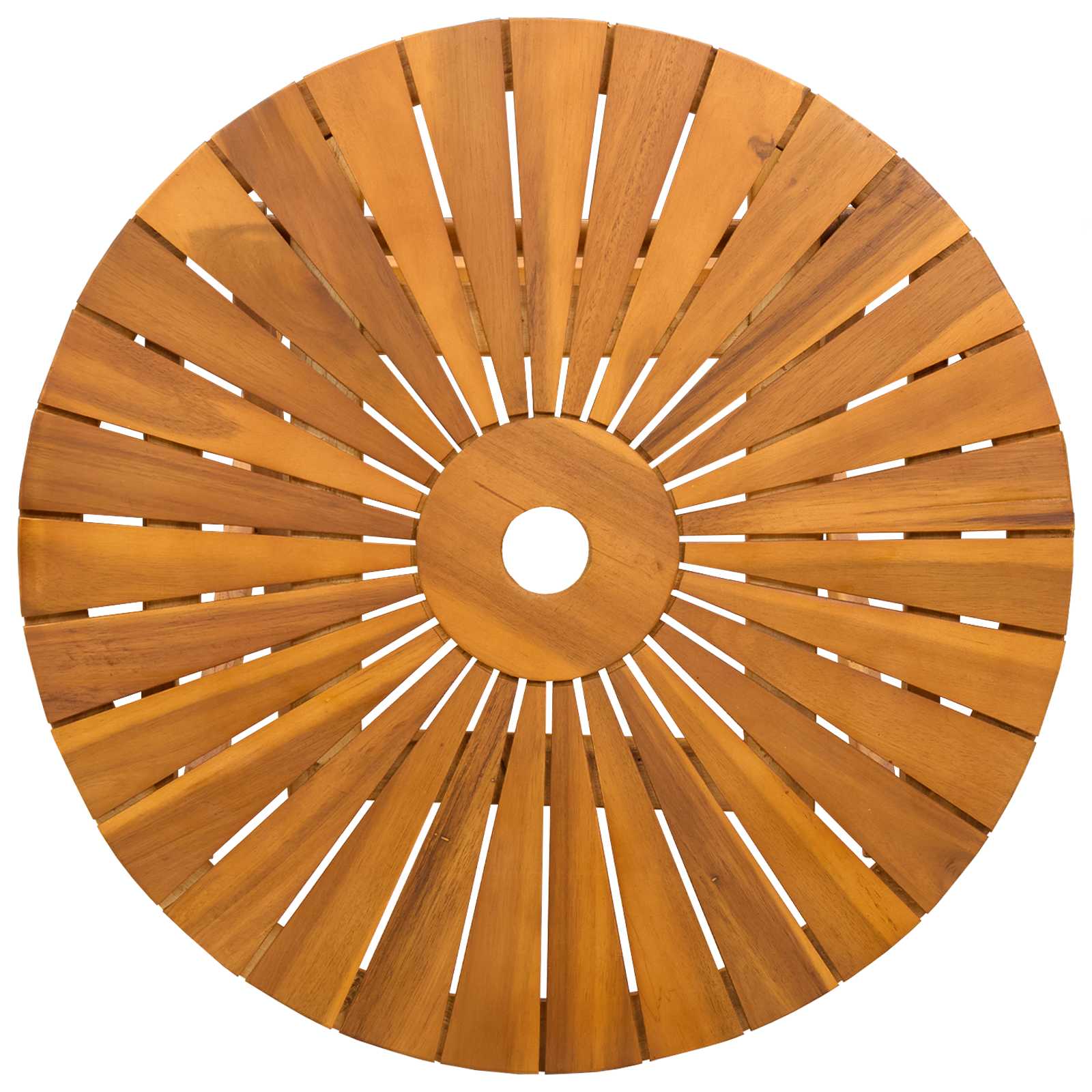 vidaXL Vouw Tuin Tafel Naturel Ø60 x 75 cm Massief Acaciahout