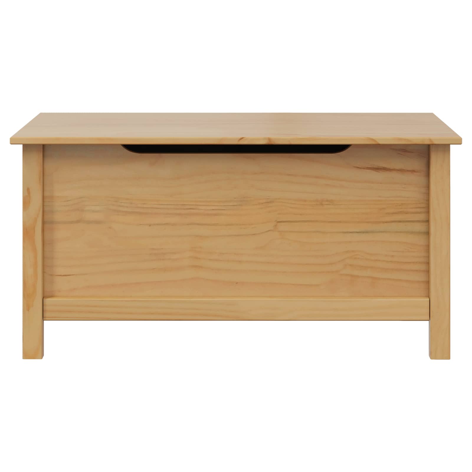 vidaXL Opbergbox Honingbruin 90 x 40 x 45 cm Massief Vurenhout