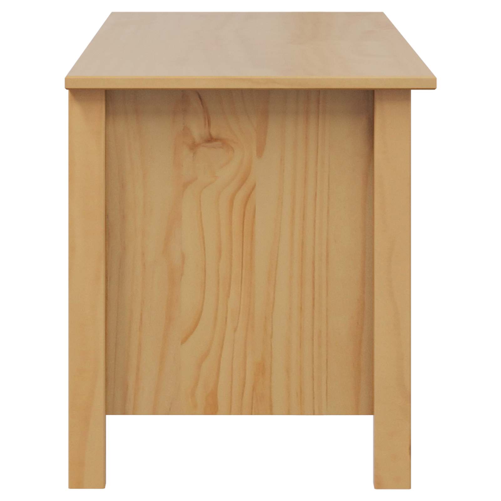 vidaXL Opbergbox Honingbruin 90 x 40 x 45 cm Massief Vurenhout