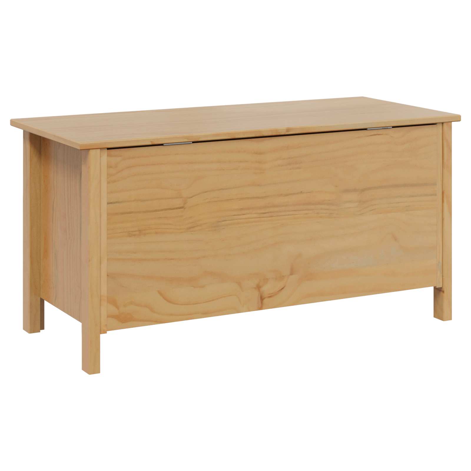 vidaXL Opbergbox Honingbruin 90 x 40 x 45 cm Massief Vurenhout