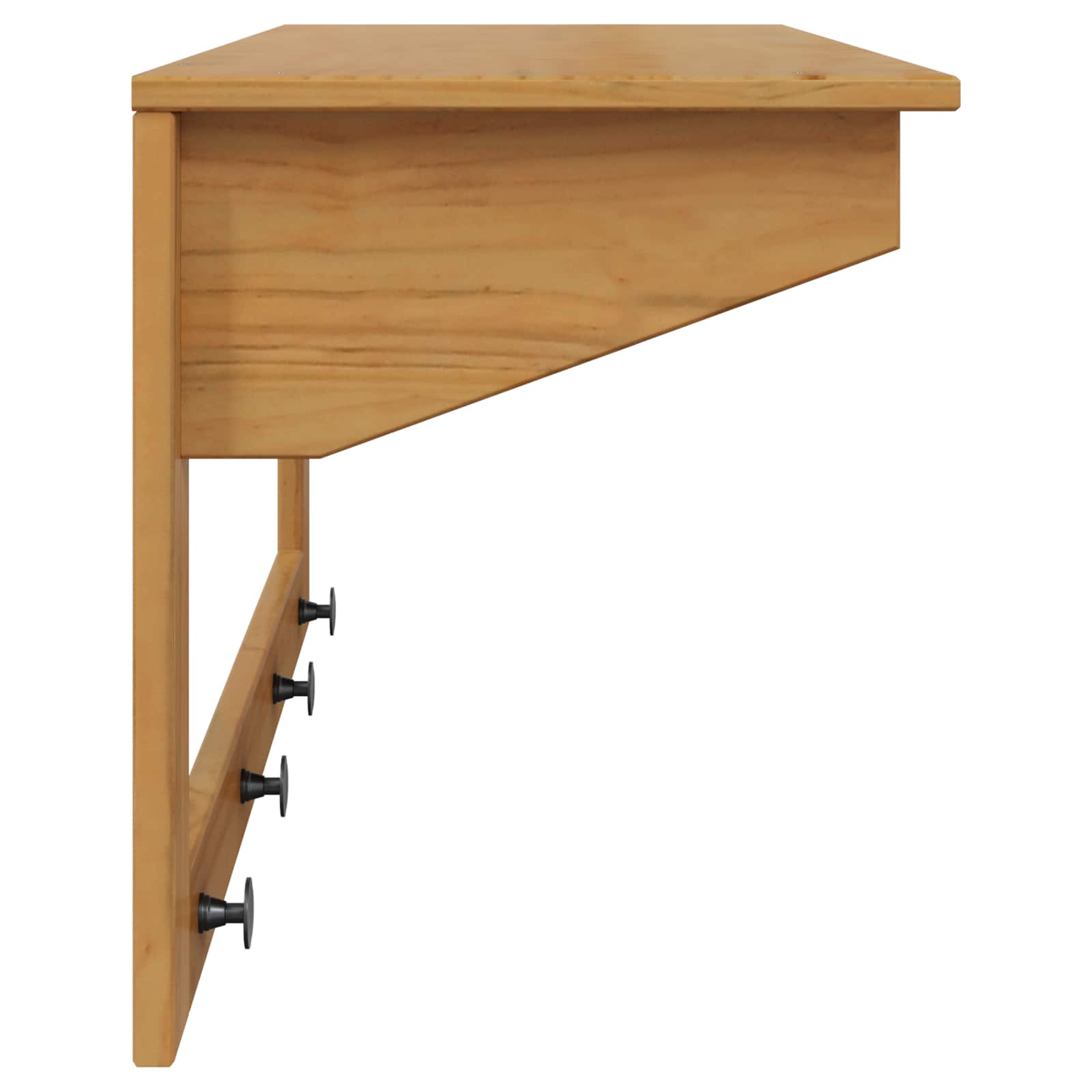 vidaXL Kapstok Honingbruin 90 x 35 x 41.5 cm Massief Vurenhout