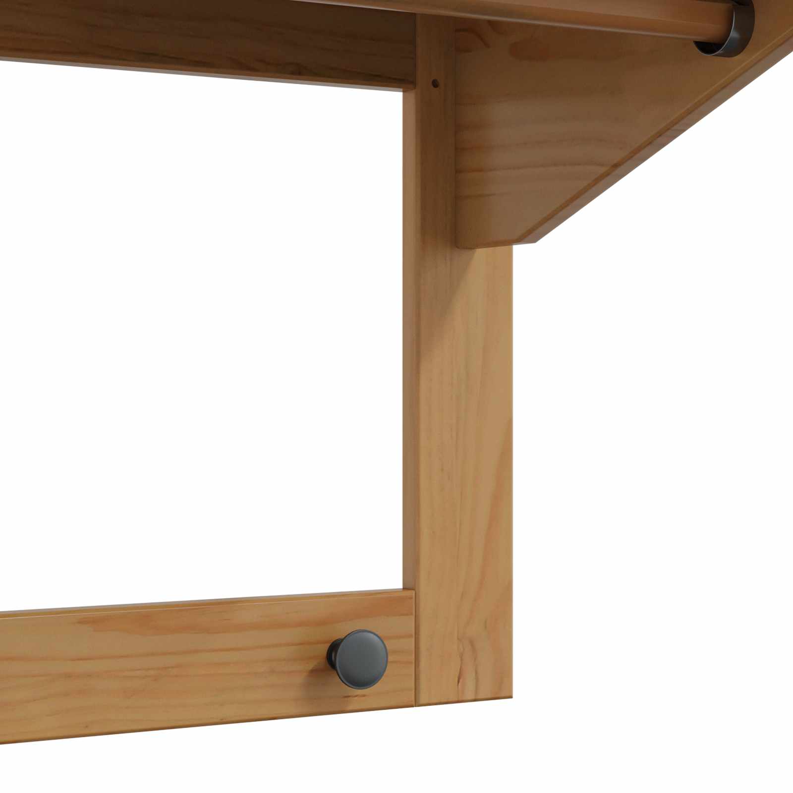 vidaXL Kapstok Honingbruin 90 x 35 x 41.5 cm Massief Vurenhout
