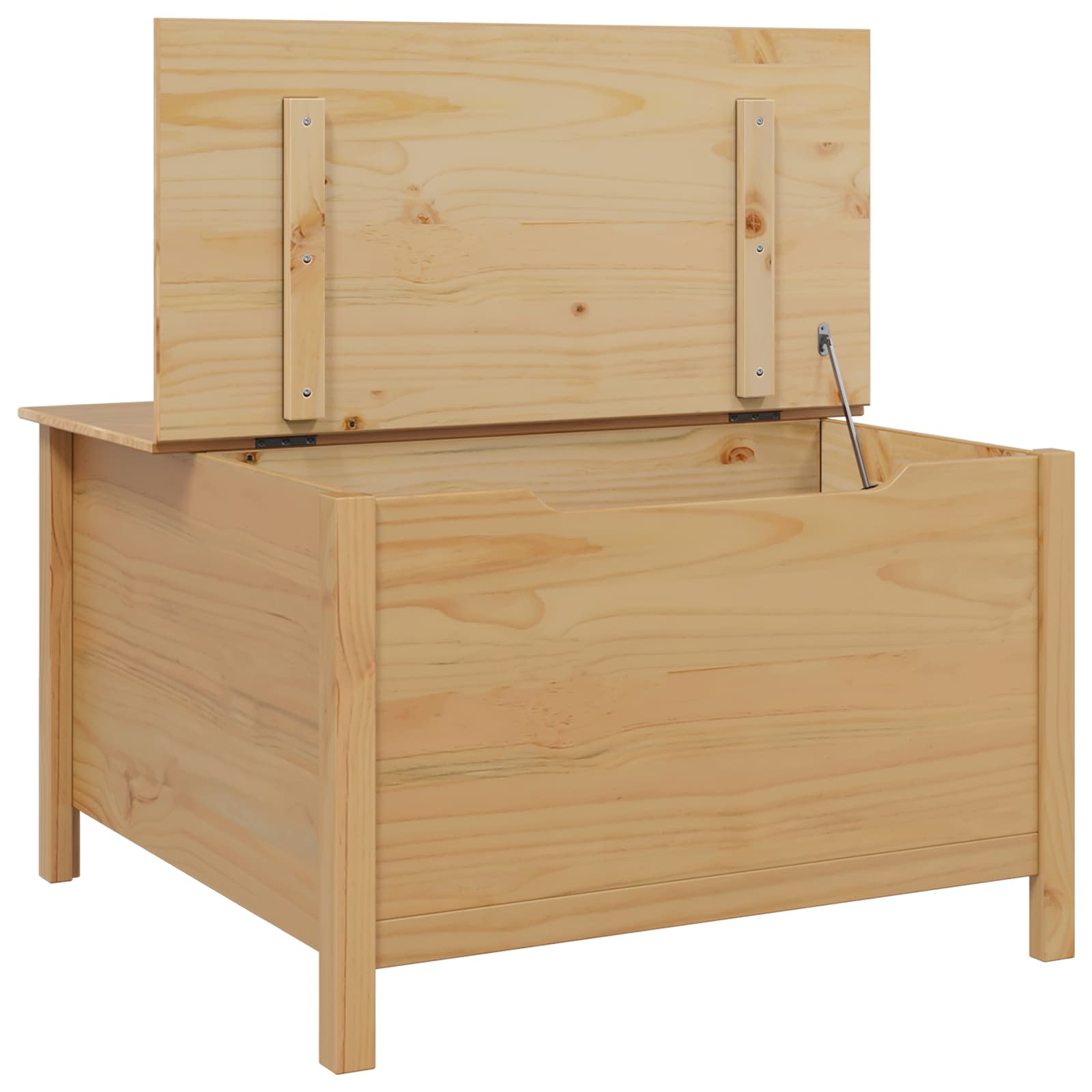 vidaXL Salontafel Honingbruin 79.5 x 79.5 x 49 cm Massief Vurenhout