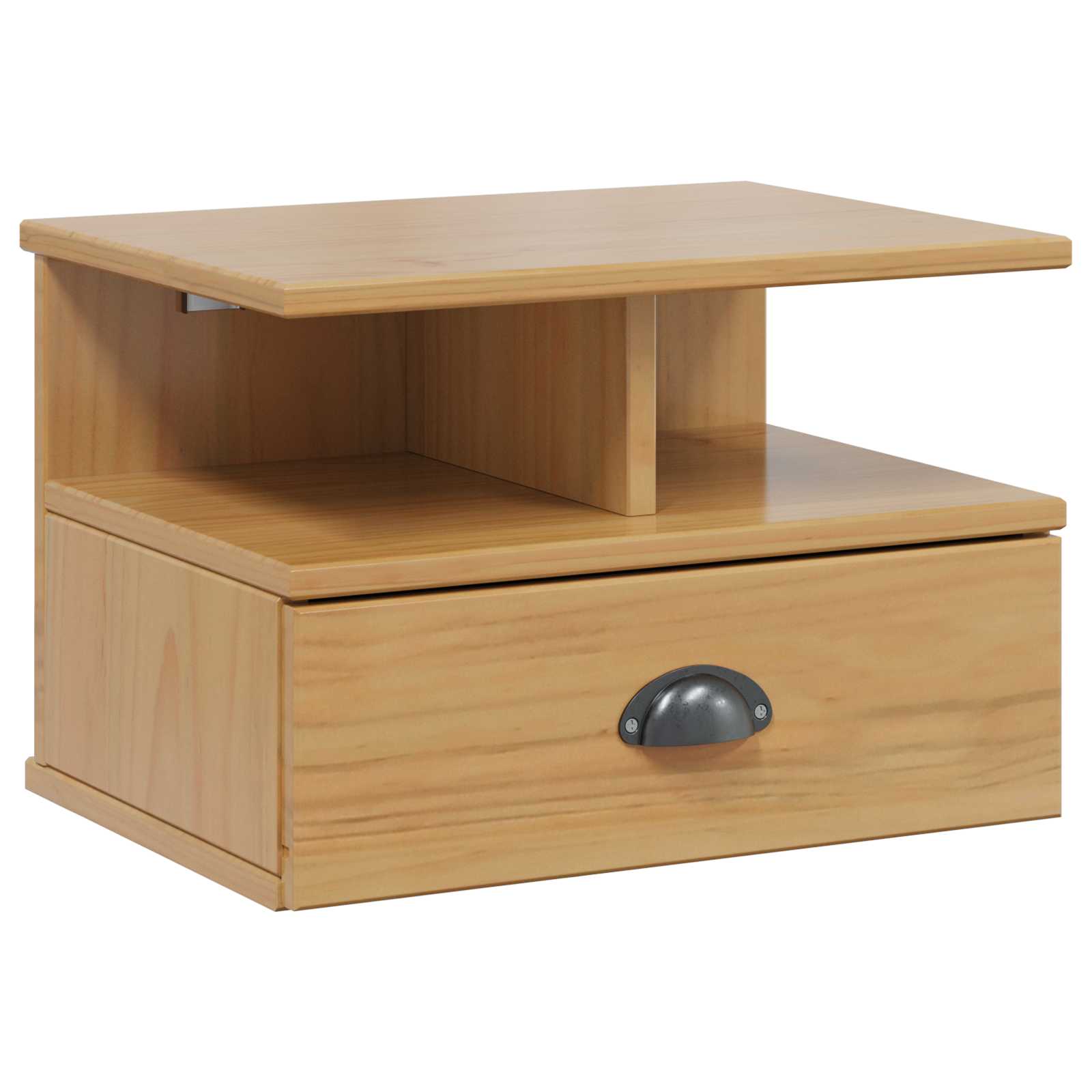 vidaXL Nachtkastje Honingbruin 40 x 31 x 27 cm Massief Vurenhout