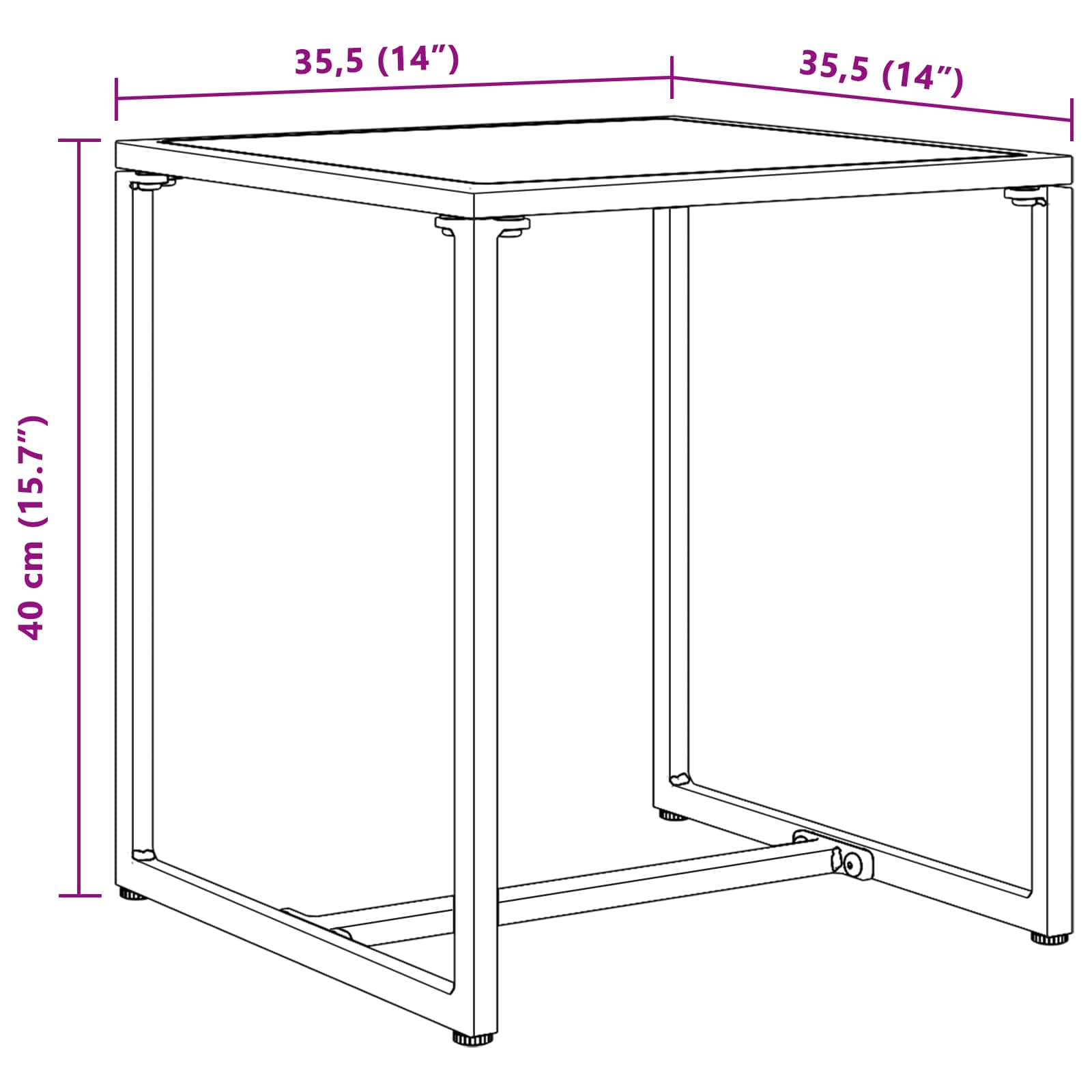 vidaXL Tuinbankenset 3 pcs Zwart en Anthraciet Staal