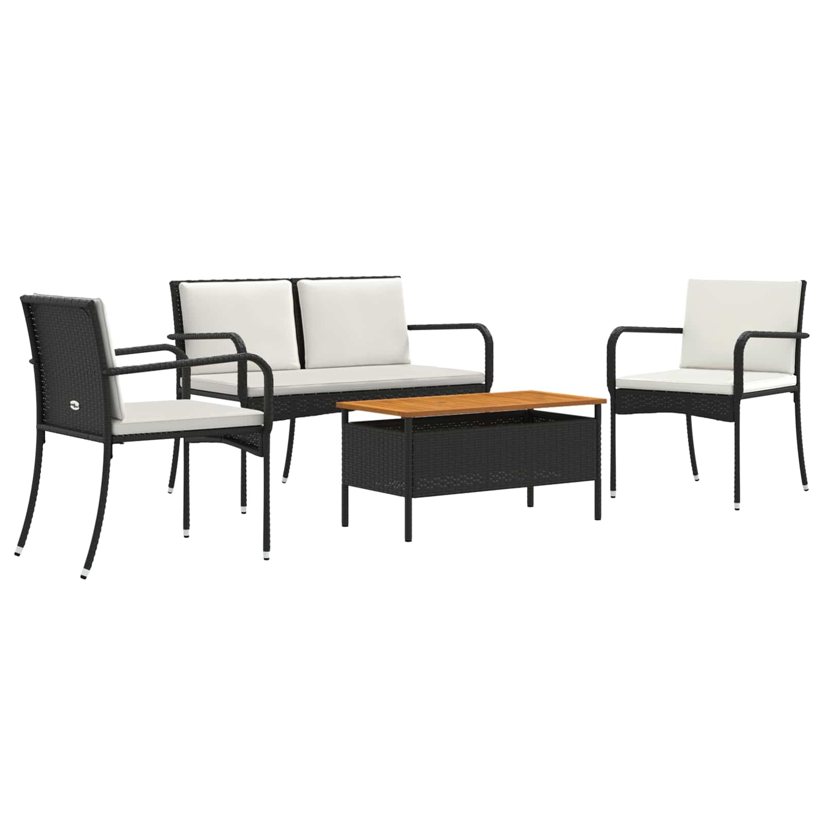 vidaXL Tuin set met kussen staal