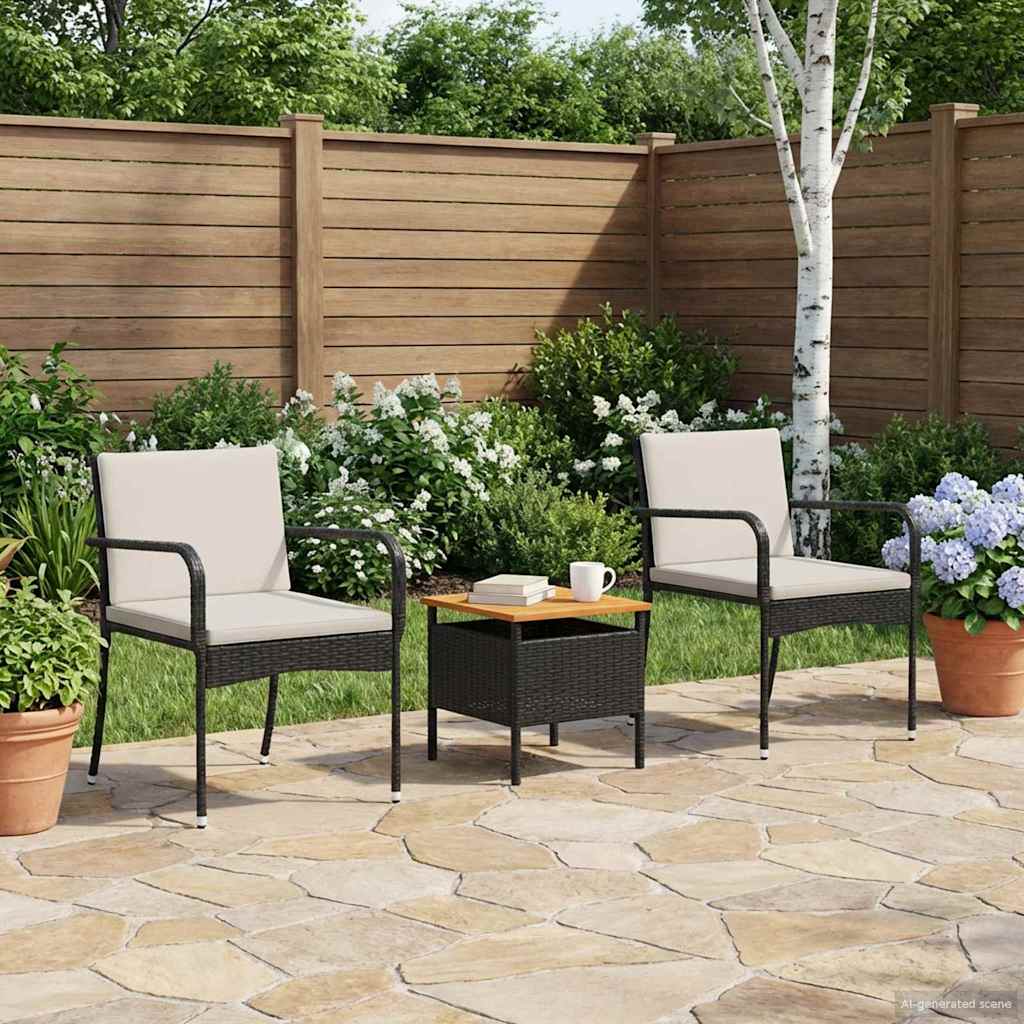 vidaXL Tuin set met kussen staal