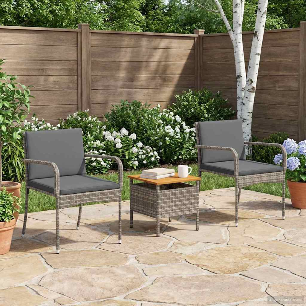 vidaXL Tuin set met kussen staal