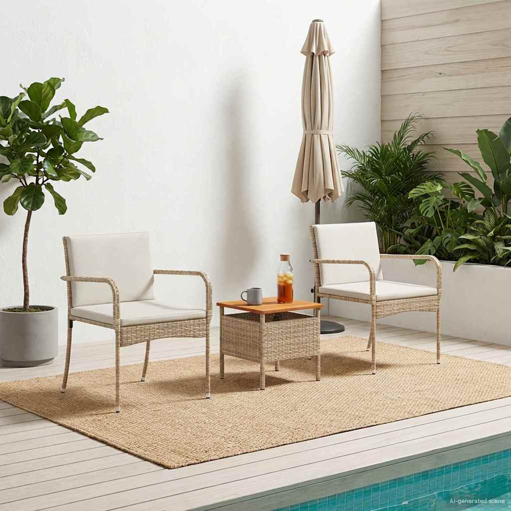 vidaXL Tuin set met kussen staal