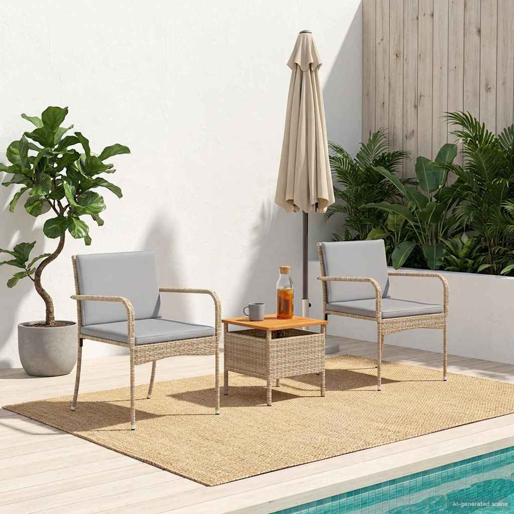 vidaXL Tuin set met kussen staal