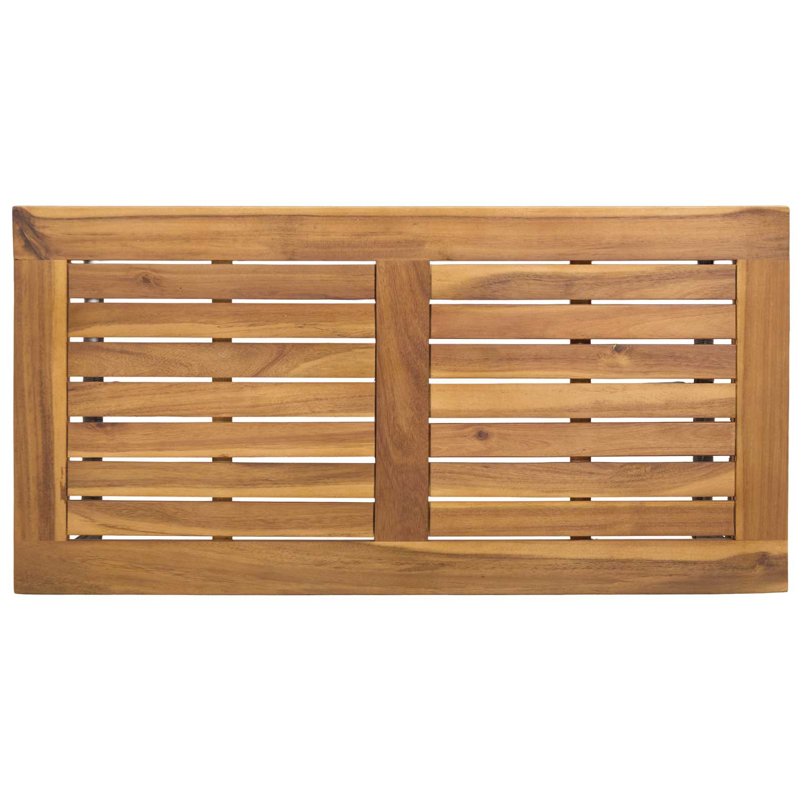 vidaXL Buiten Tafel Zwart en Bruin 80 x 40 x 40 cm poly rattan