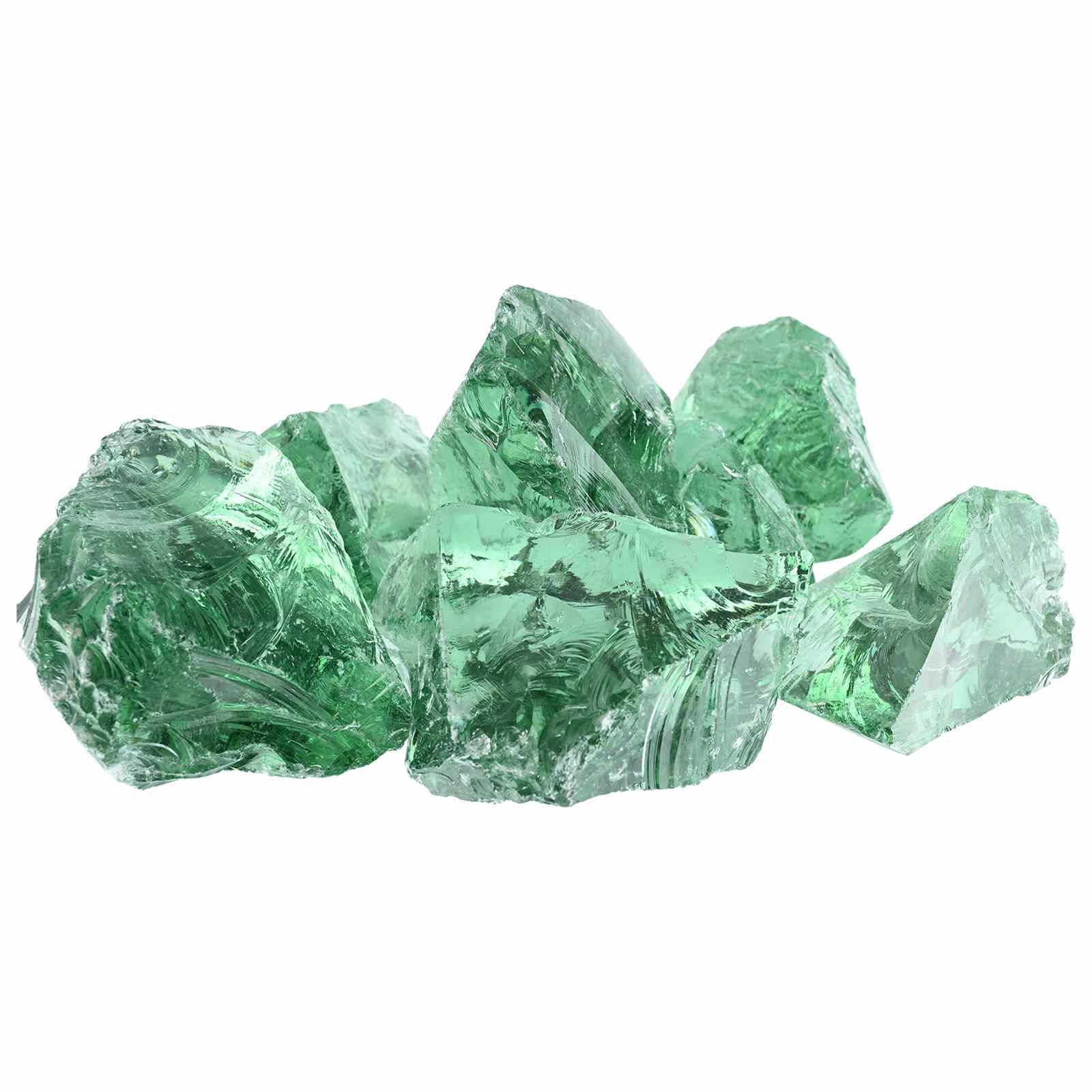 vidaXL Gabion stenen 25 kg groen 60-120 mm glas