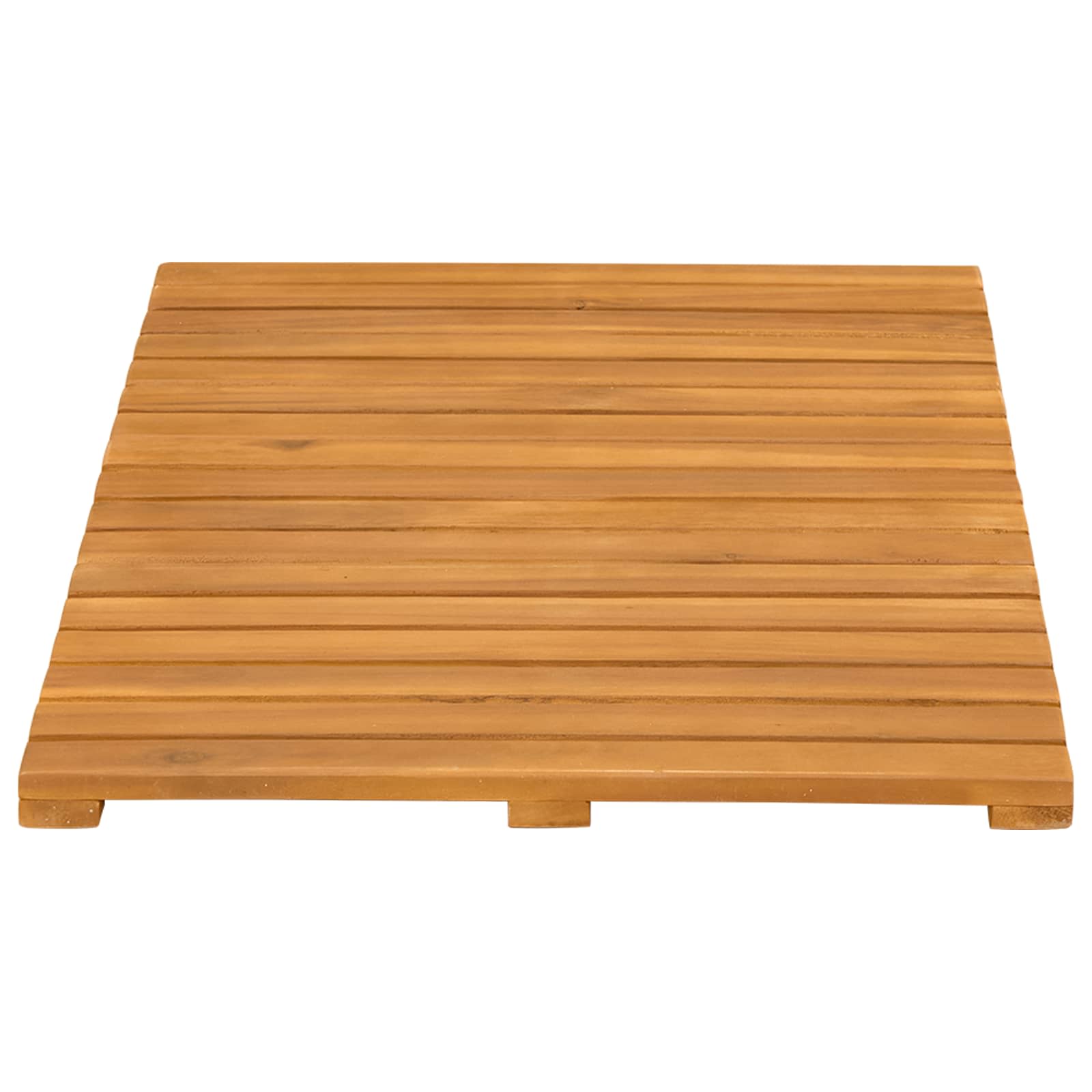vidaXL Badmat Effen Bruin 60 x 40 cm Hout