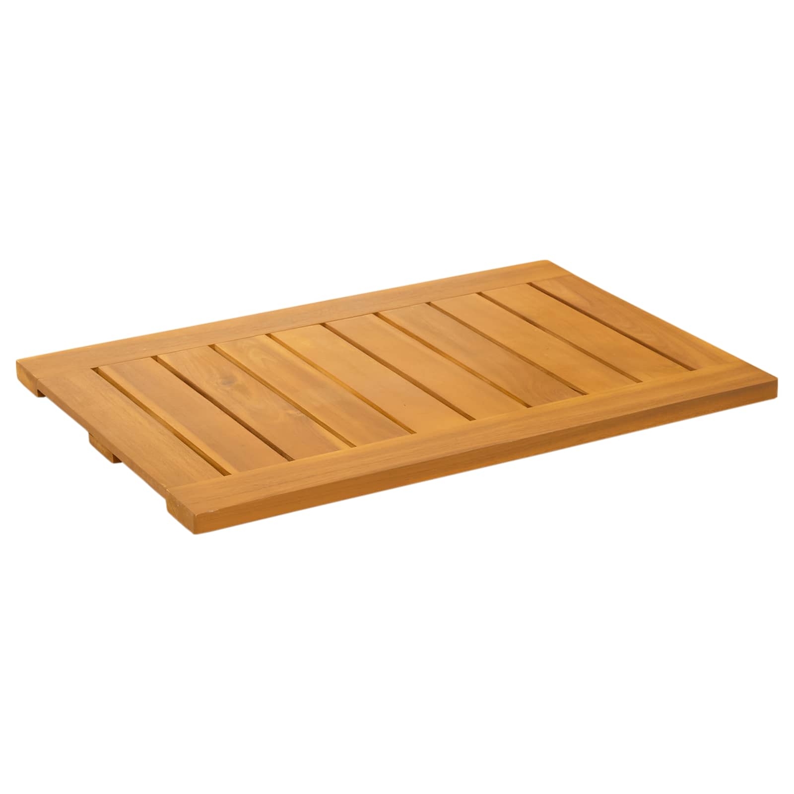 vidaXL Badmat Effen Bruin 60 x 40 cm Hout