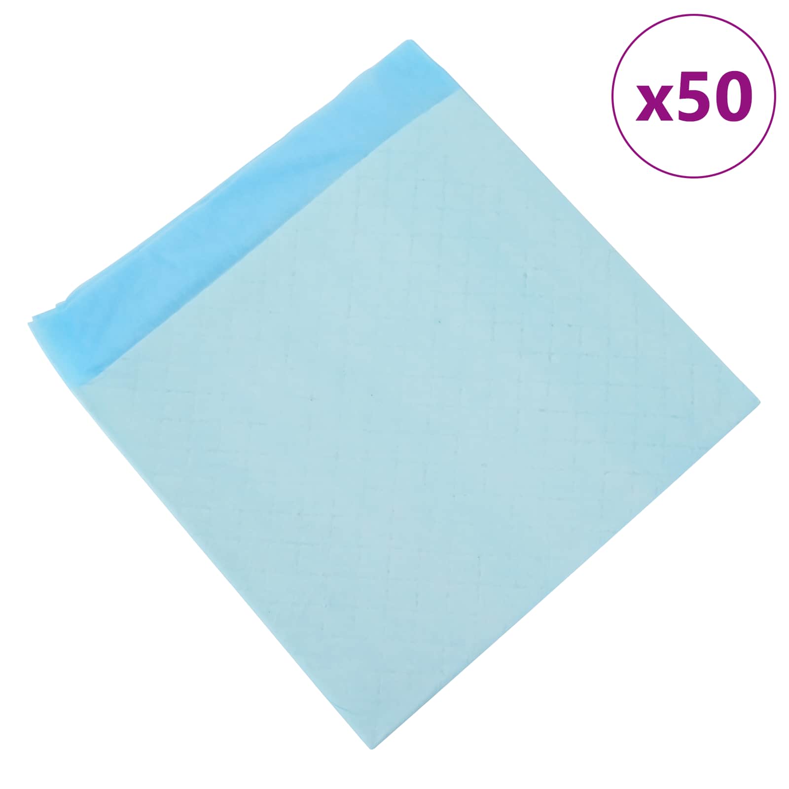 vidaXL Trainingspad voor Huisdieren Effen 50 pcs 45 x 33 cm