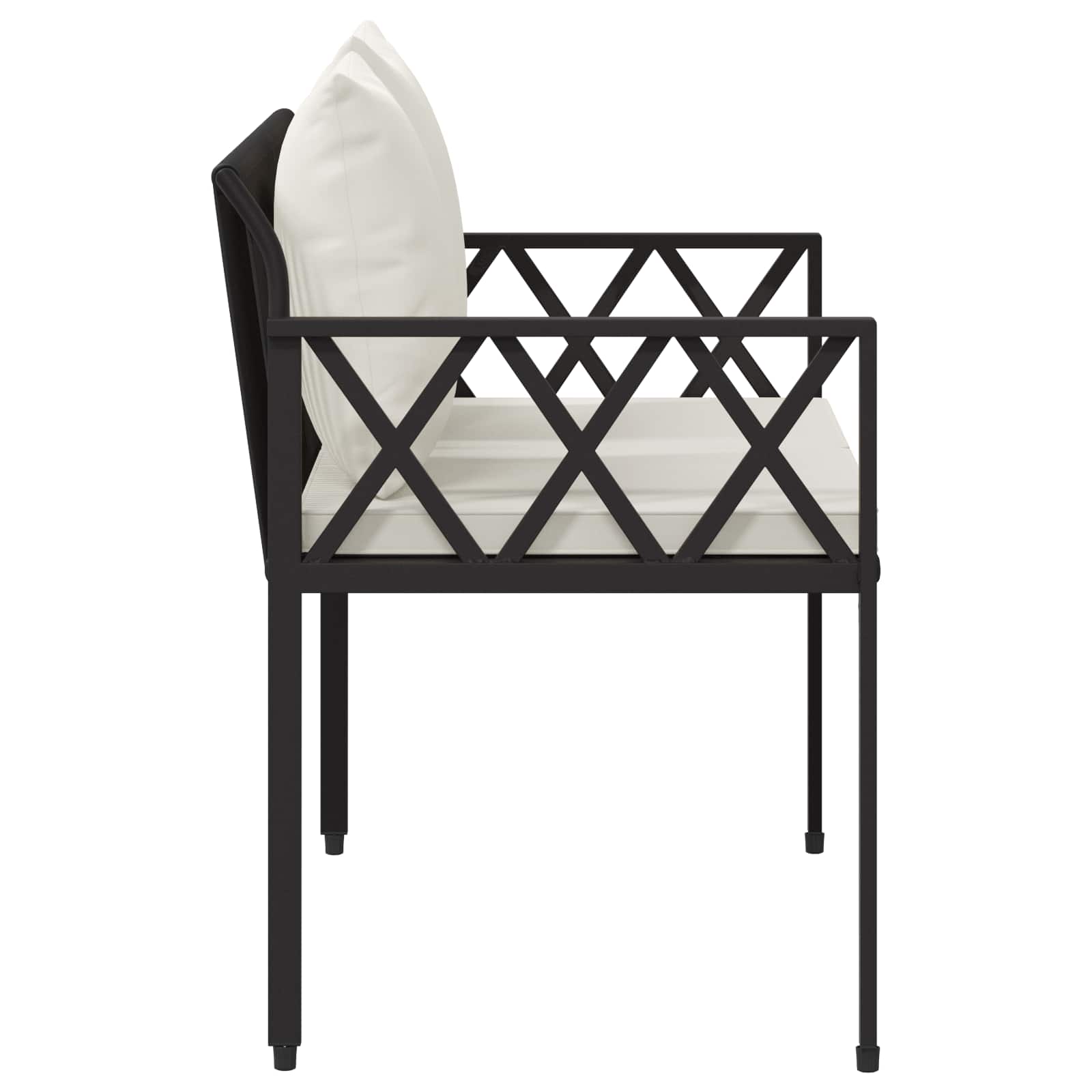 vidaXL Buitenbanken 2 -Seater 116 x 56 x 75 cm poly rattan