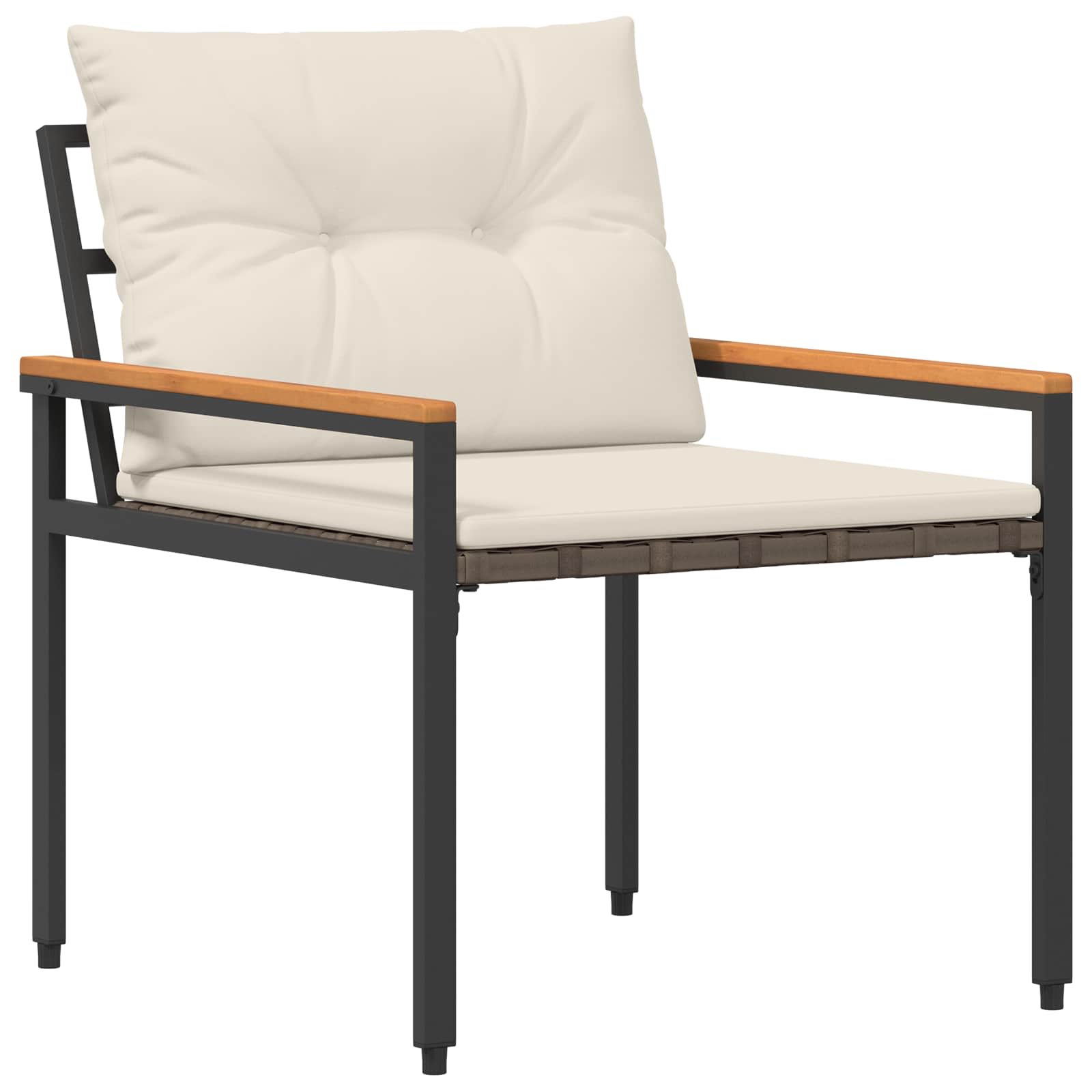 vidaXL tuinmeubelset 4 pcs Crèmewit poly rattan
