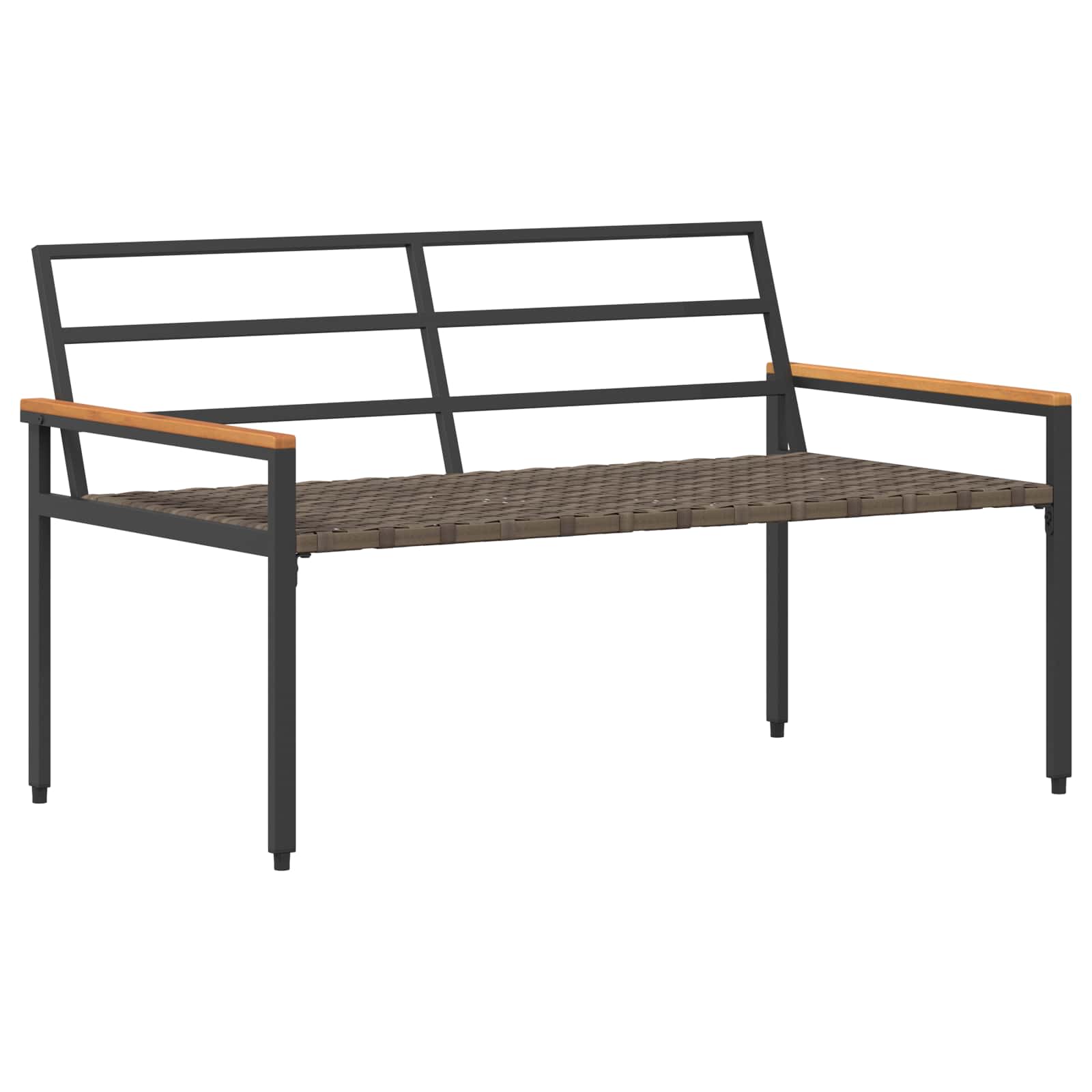 vidaXL tuinmeubelset 4 pcs Crèmewit poly rattan