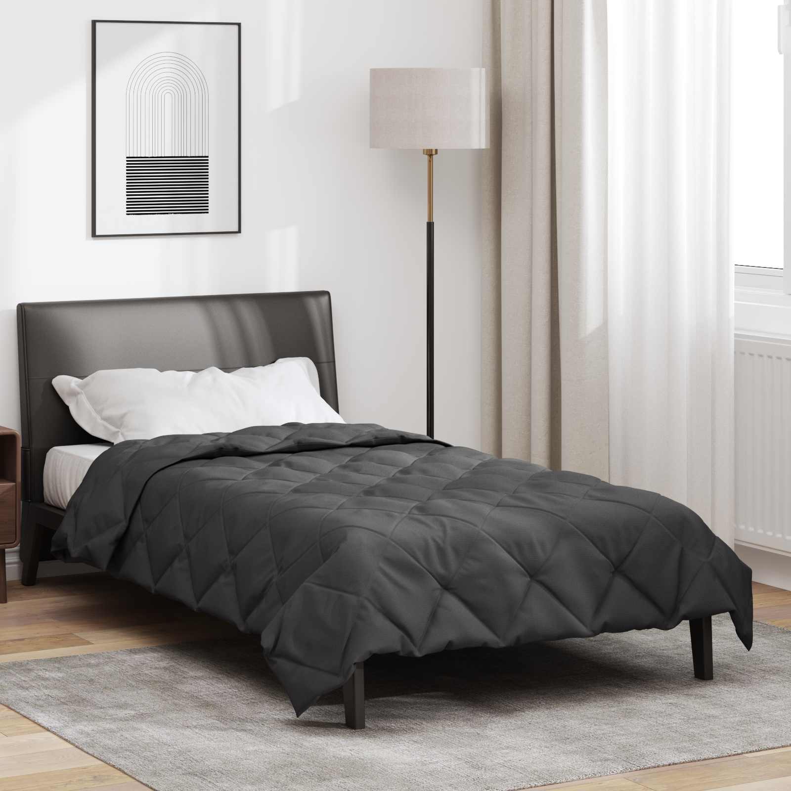 vidaXL Zomerdekbed Groen 200 x 135 cm Microvezel