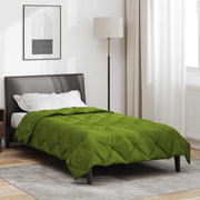 vidaXL Zomerdekbed Groen 200 x 135 cm Microvezel
