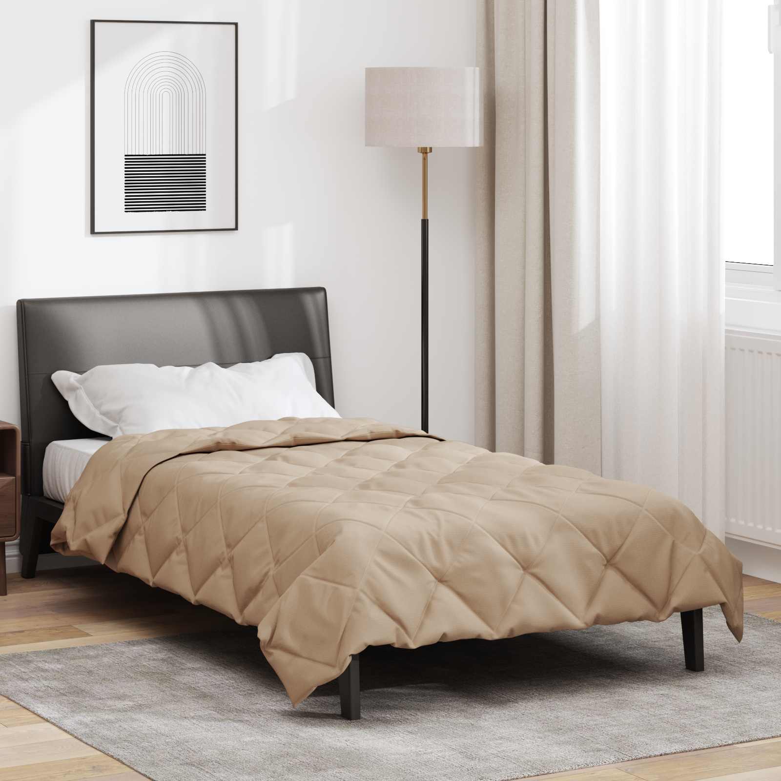 vidaXL Zomerdekbed Groen 200 x 135 cm Microvezel