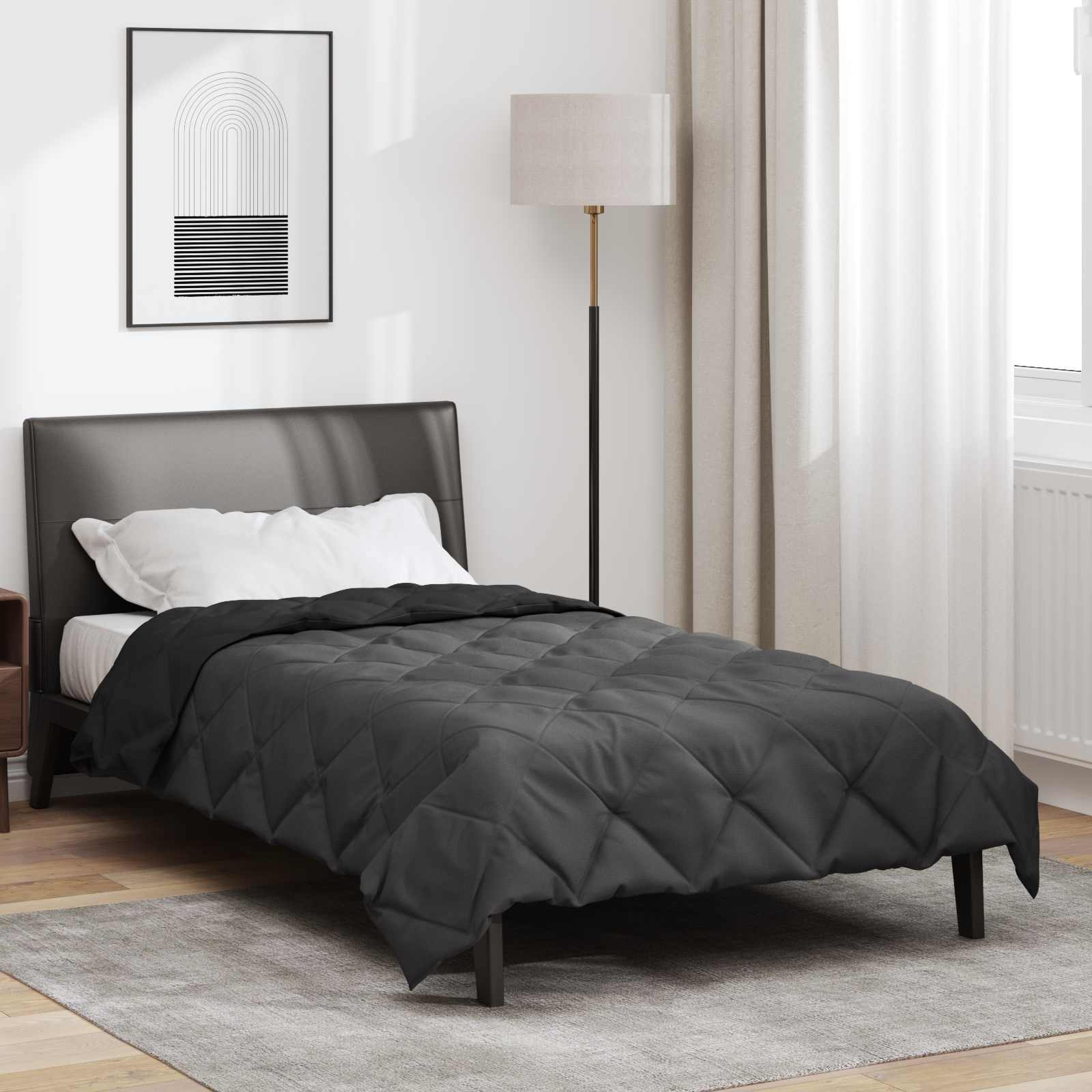 vidaXL Zomerdekbed Groen 200 x 135 cm Microvezel