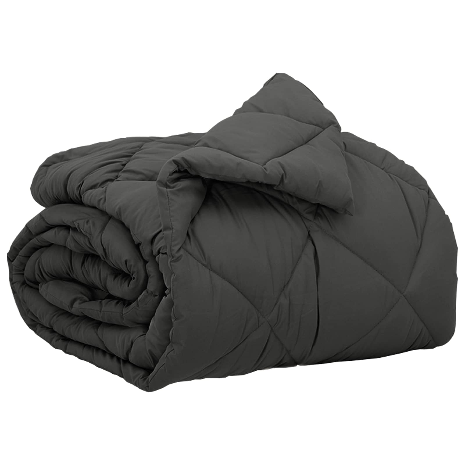 vidaXL Vol jaar dekbed Antraciet 240 x 260 cm Microfiber