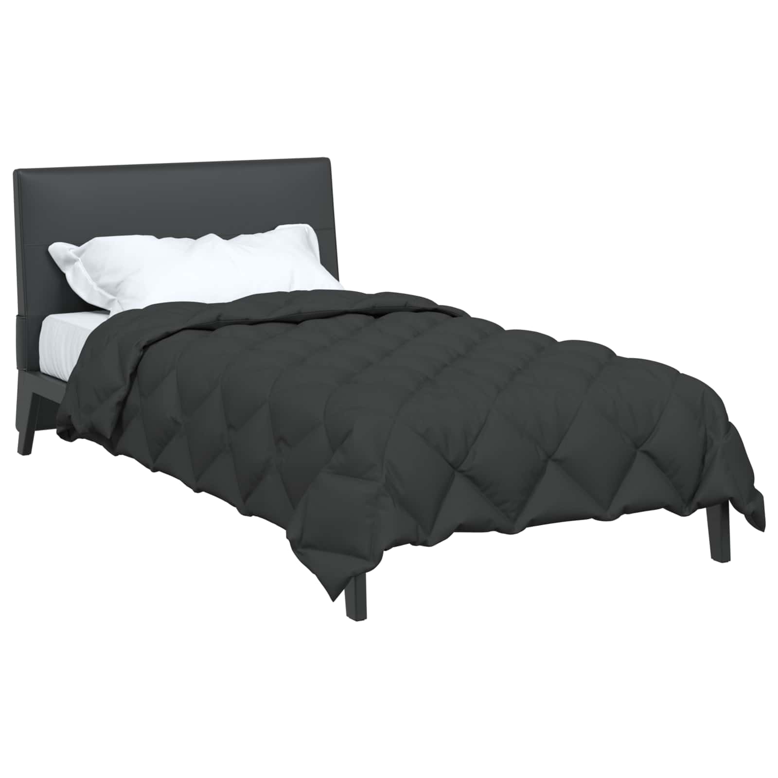 vidaXL Winter Dekbed Antraciet 200 x 135 cm Microfiber