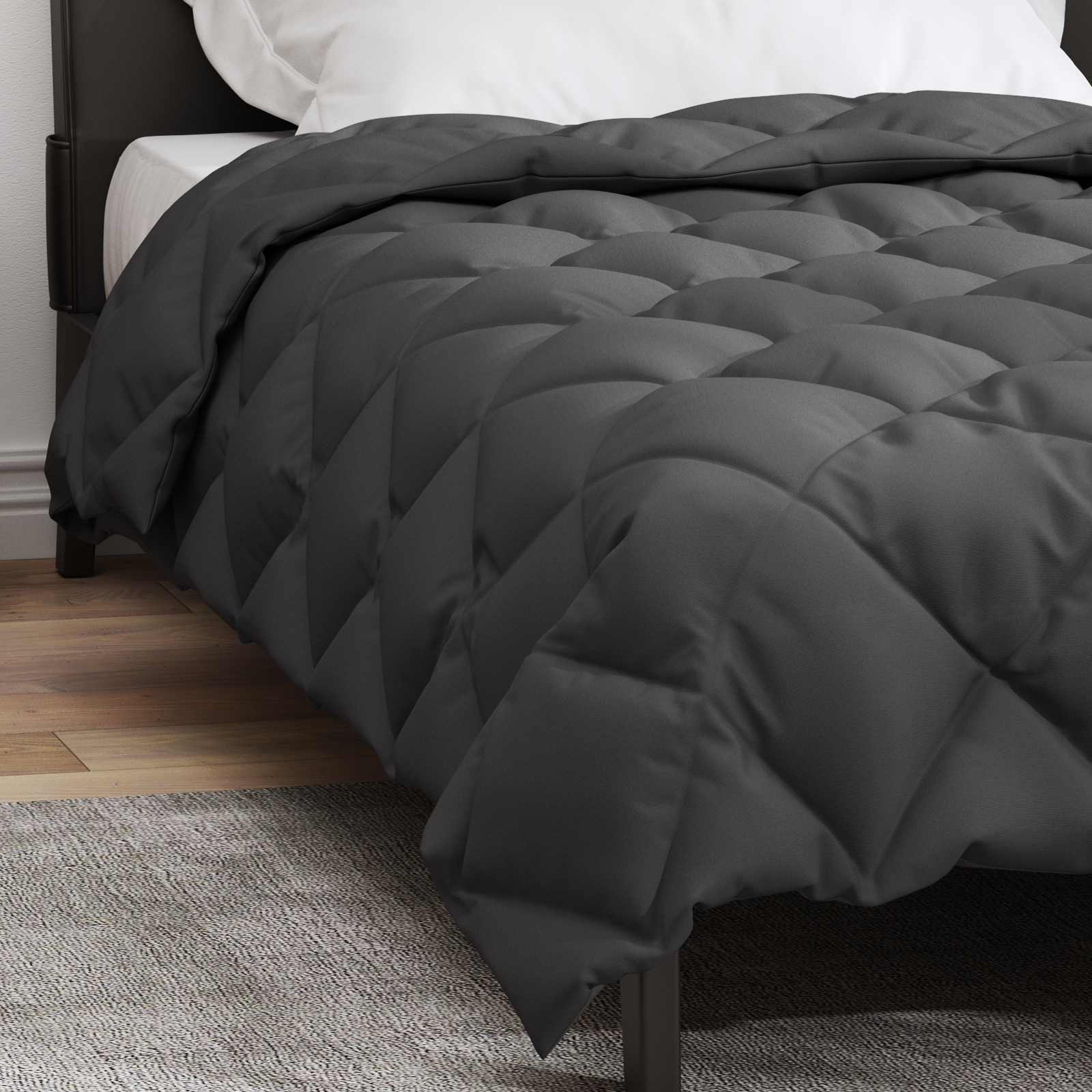 vidaXL Winter Dekbed Antraciet 200 x 135 cm Microfiber