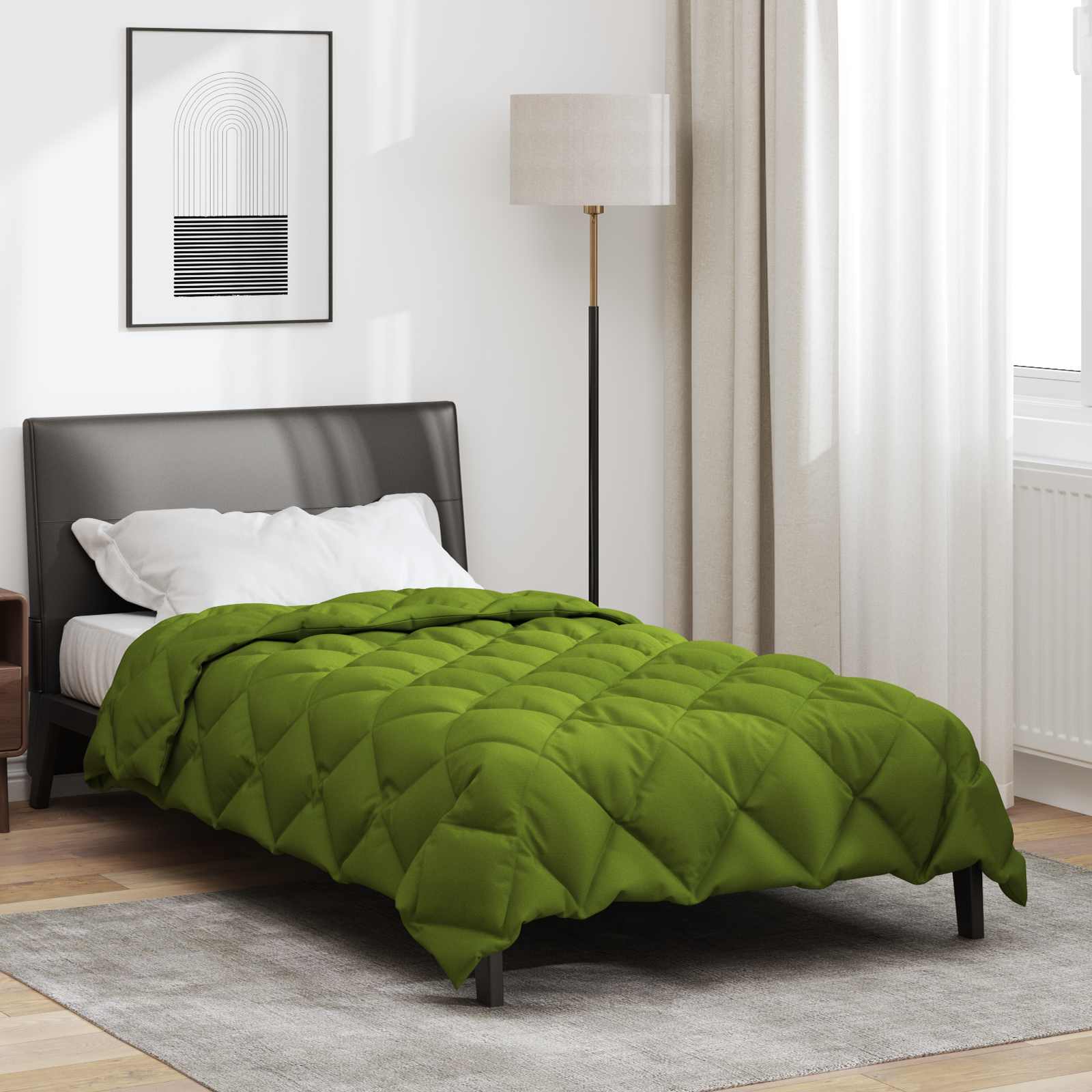 vidaXL Winter Dekbed Antraciet 200 x 135 cm Microfiber