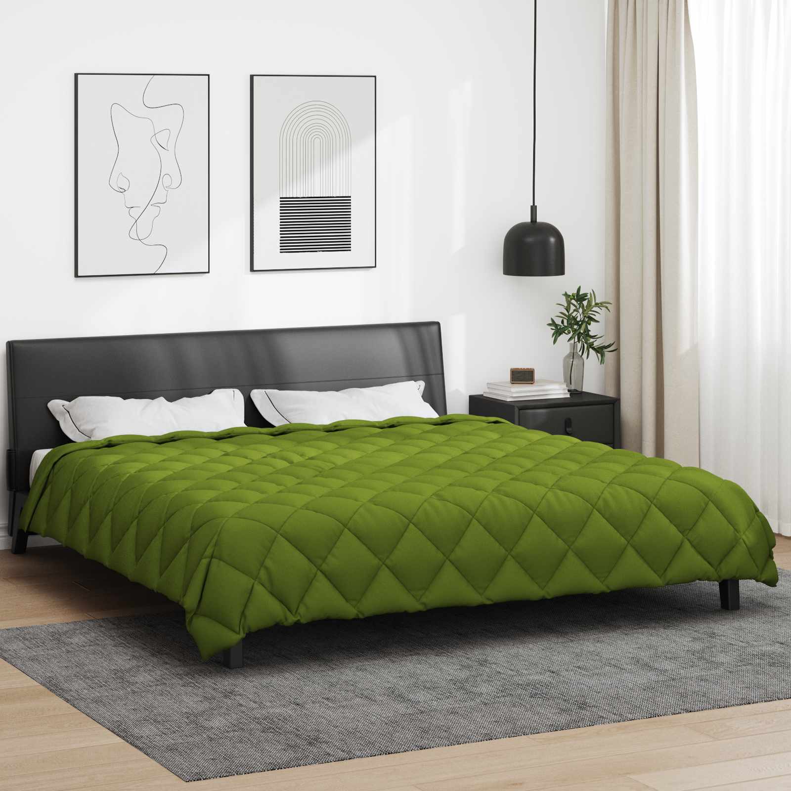 vidaXL Winter Dekbed Antraciet 200 x 135 cm Microfiber