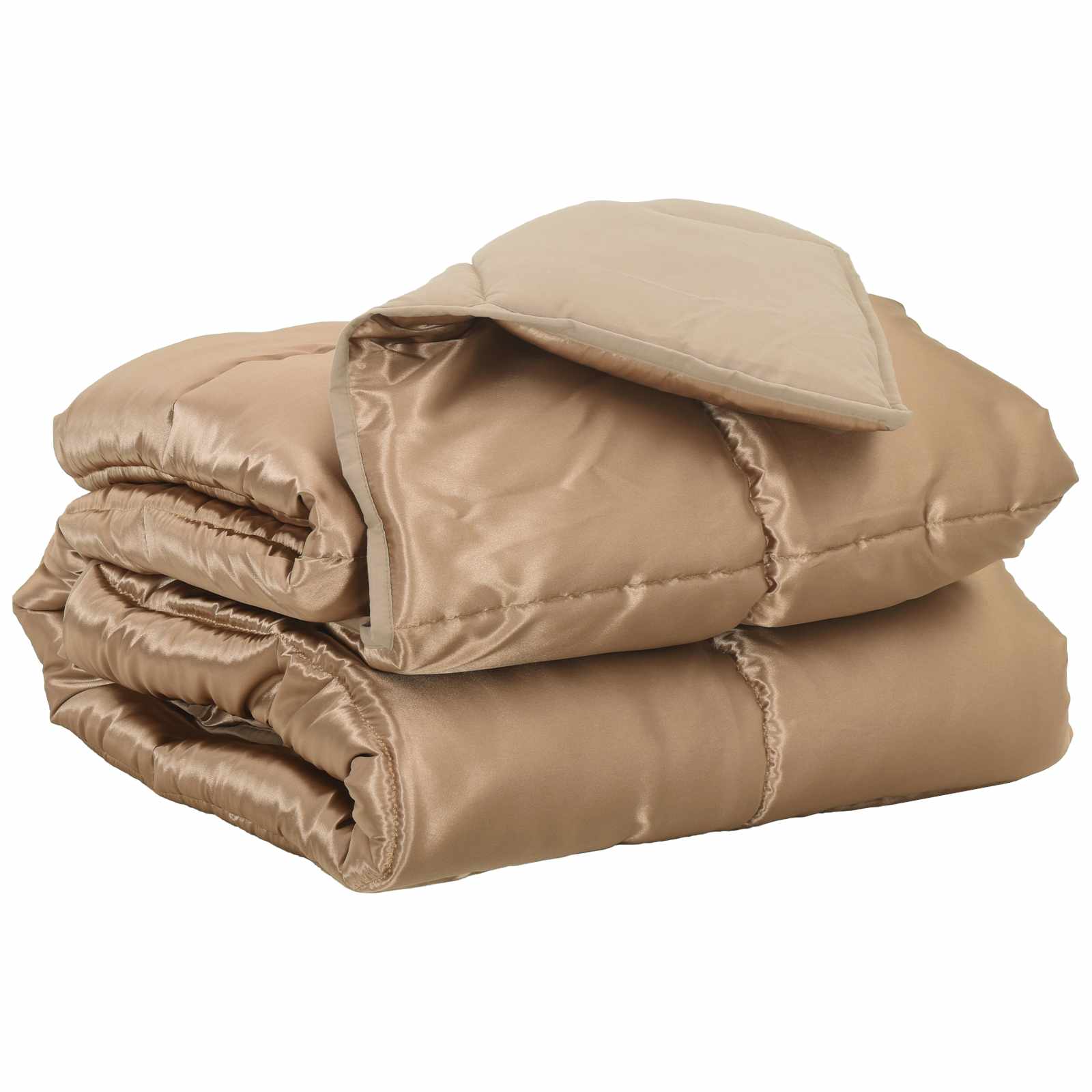 vidaXL Vol jaar dekbed Goud 200 x 135 cm Satijn en Microfiber