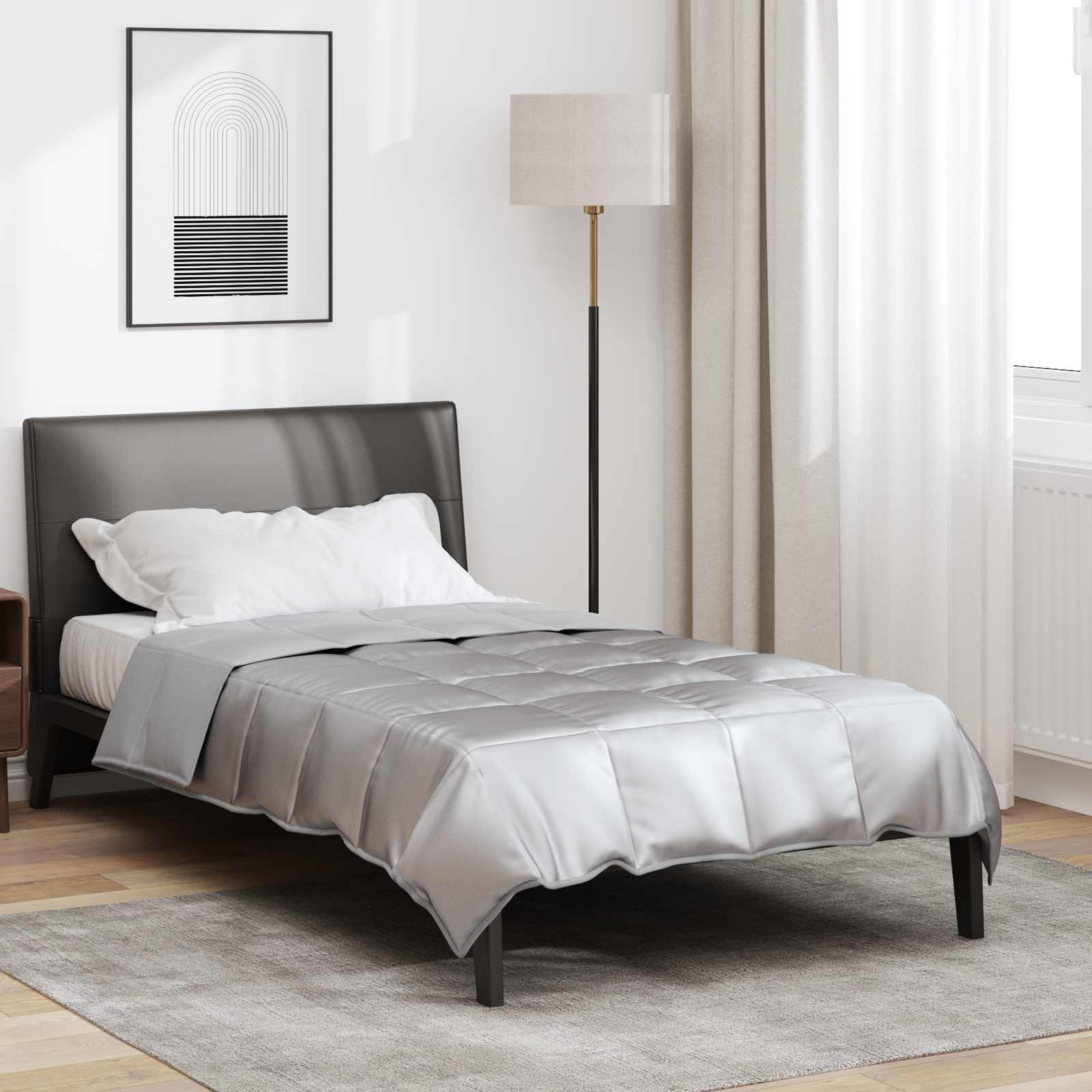 vidaXL Vol jaar dekbed Goud 200 x 135 cm Satijn en Microfiber