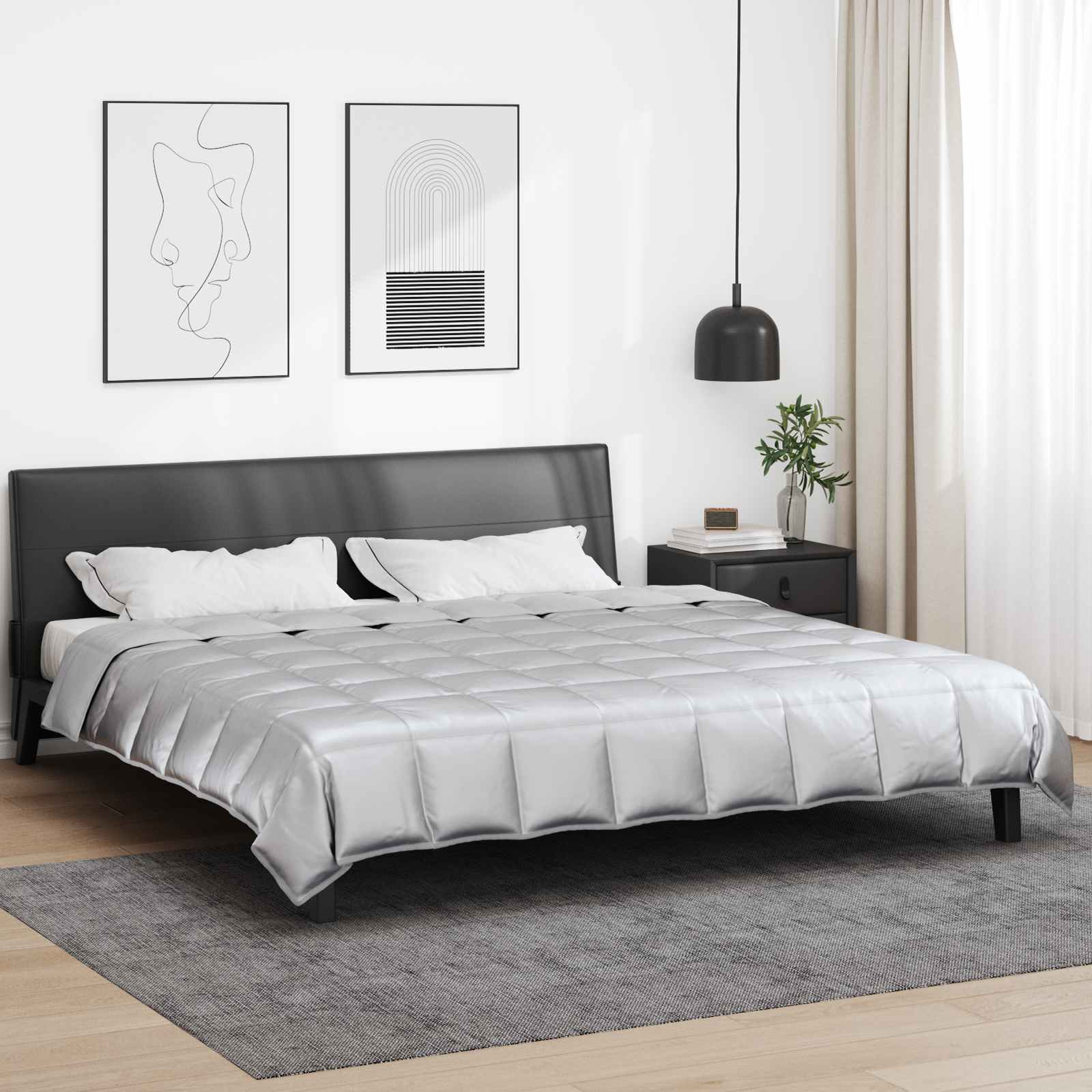 vidaXL Vol jaar dekbed Goud 200 x 135 cm Satijn en Microfiber