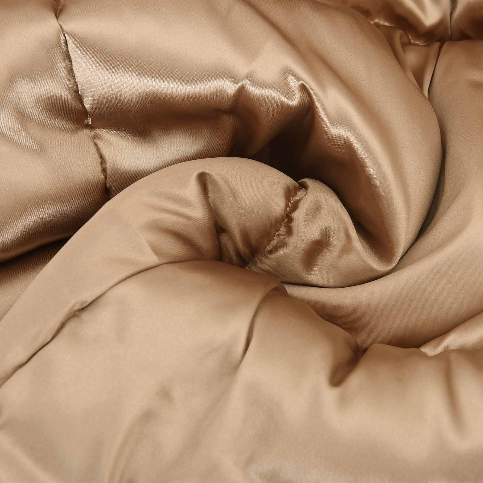 vidaXL Winter Dekbed Goud 200 x 135 cm Satijn en Microfiber