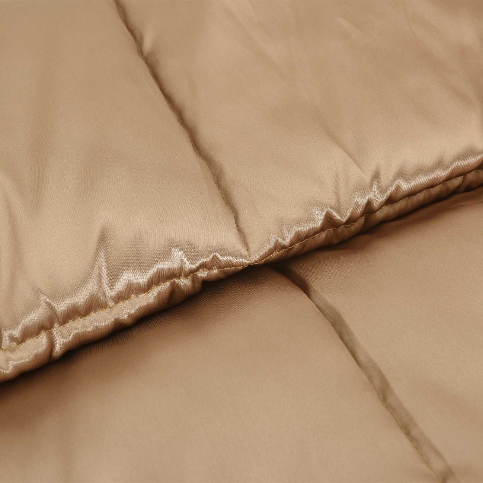 vidaXL Winter Dekbed Goud 200 x 135 cm Satijn en Microfiber