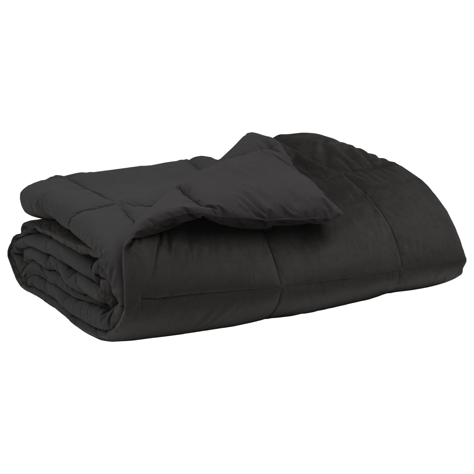 vidaXL Zomer Dekbed Gekwilt Lichtgrijs 200 x 200 cm Microfiber