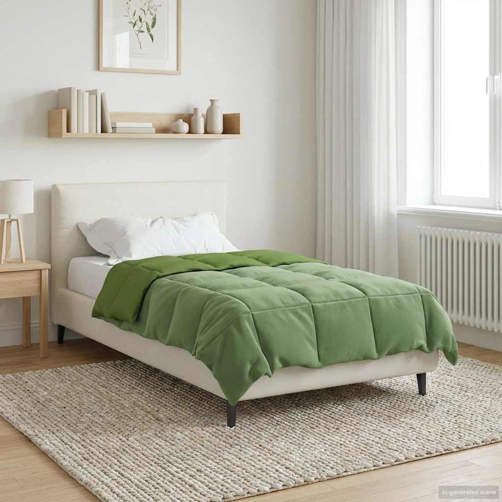 vidaXL Winter Dekbed Gekwilt Zwart 200 x 200 cm Microfiber