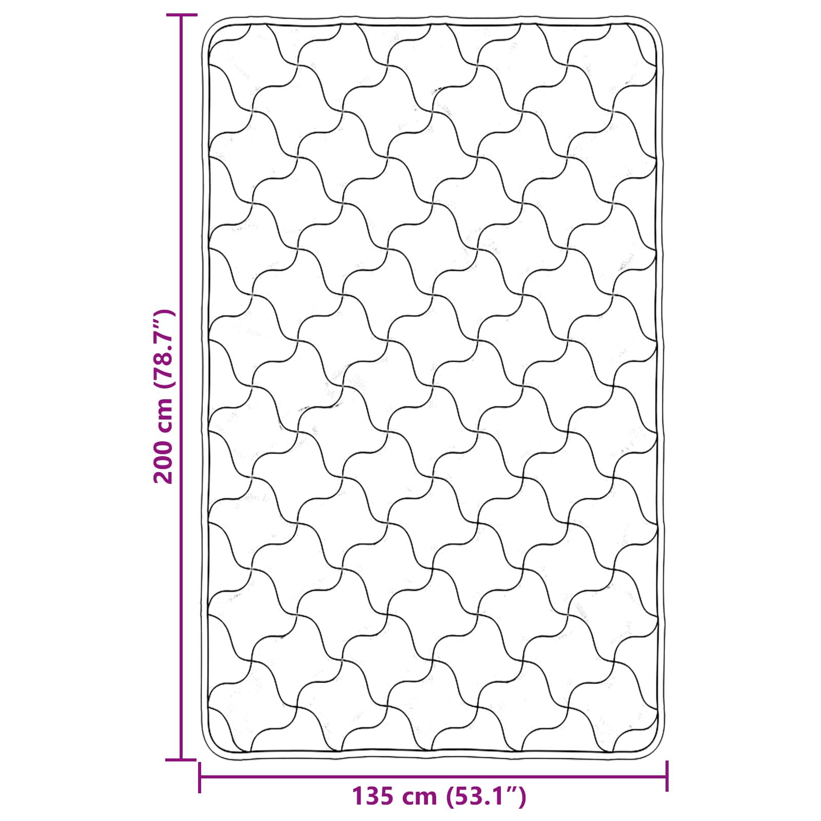 vidaXL Zomer Dekbed Roze 135 x 200 cm Microfiber en Teddy fleece
