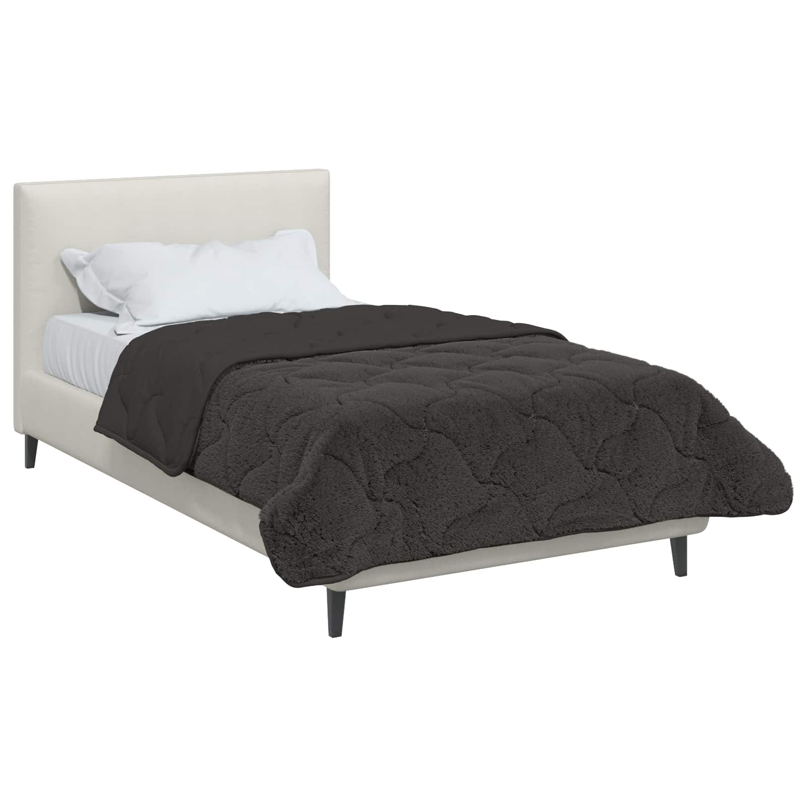 vidaXL Zomer Dekbed Roze 135 x 200 cm Microfiber en Teddy fleece