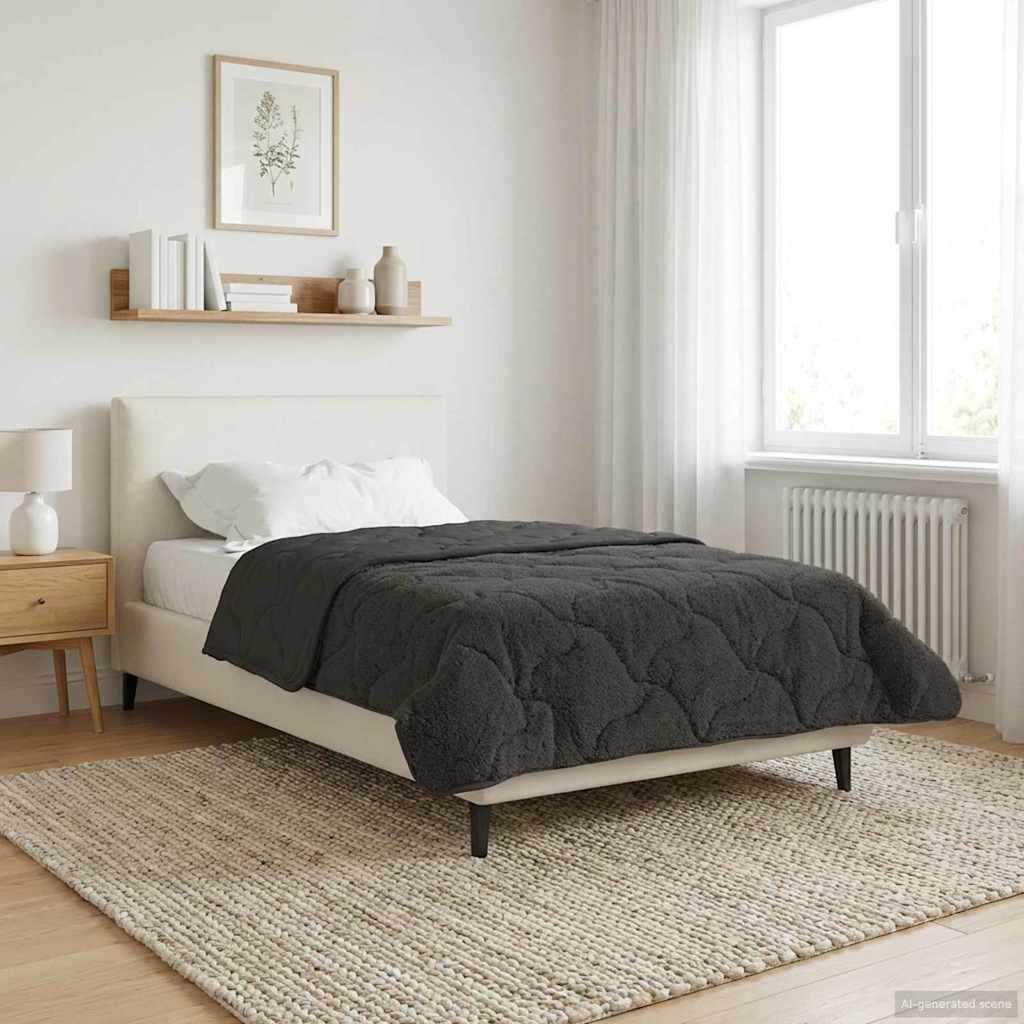 vidaXL Zomer Dekbed Roze 135 x 200 cm Microfiber en Teddy fleece