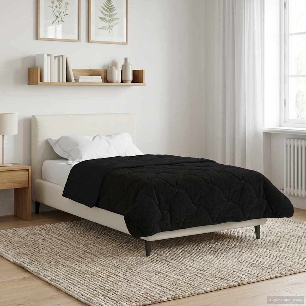 vidaXL Zomer Dekbed Roze 135 x 200 cm Microfiber en Teddy fleece