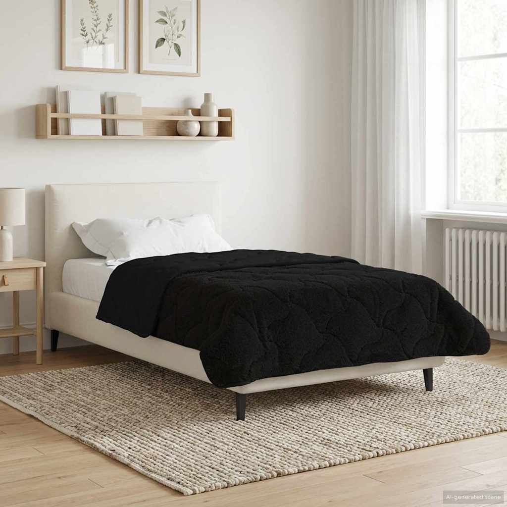 vidaXL Zomer Dekbed Roze 135 x 200 cm Microfiber en Teddy fleece